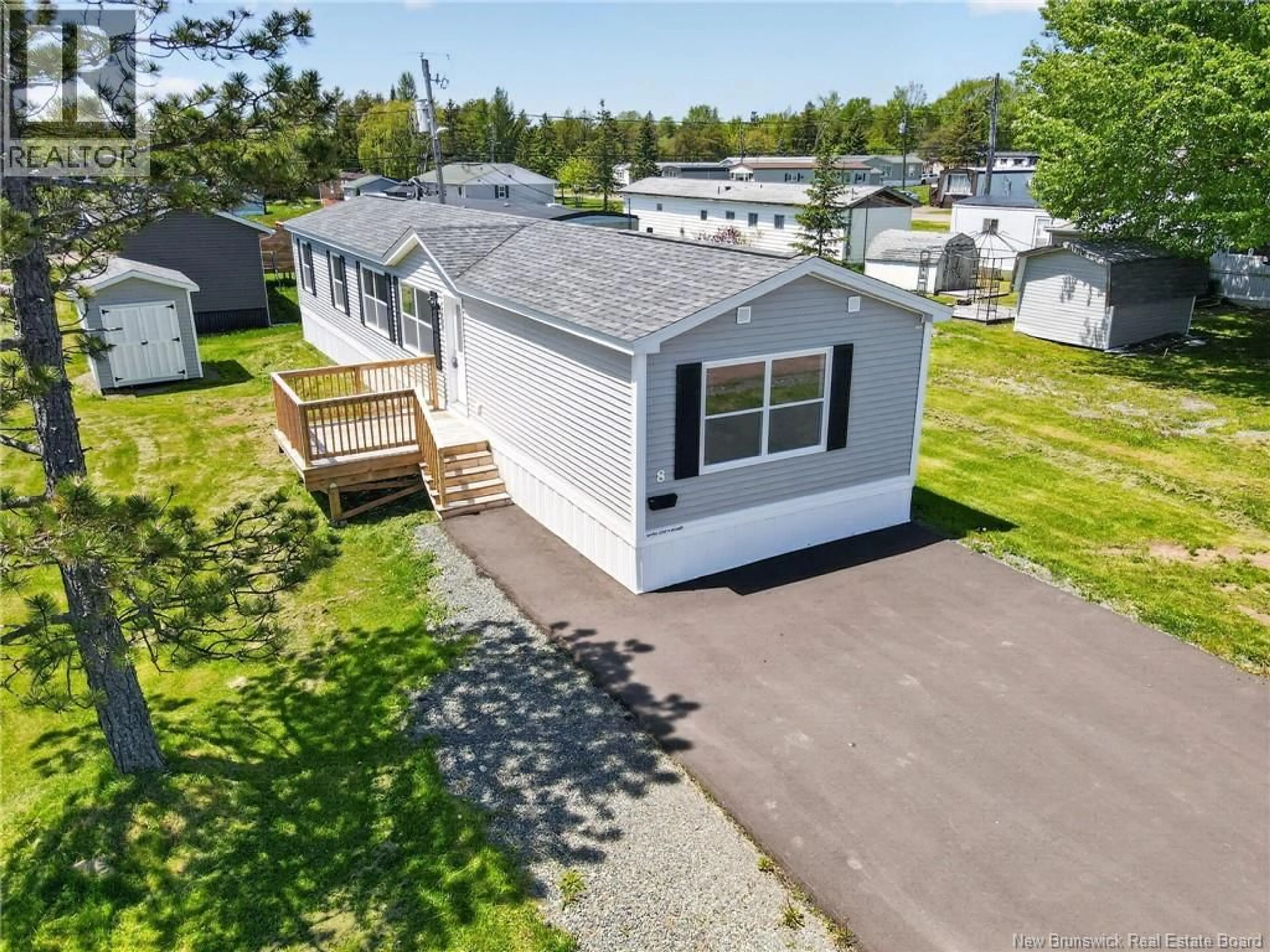 A pic from outside/outdoor area/front of a property/back of a property/a pic from drone, unknown for 8 LINDA LANE, Moncton New Brunswick E1E3T8