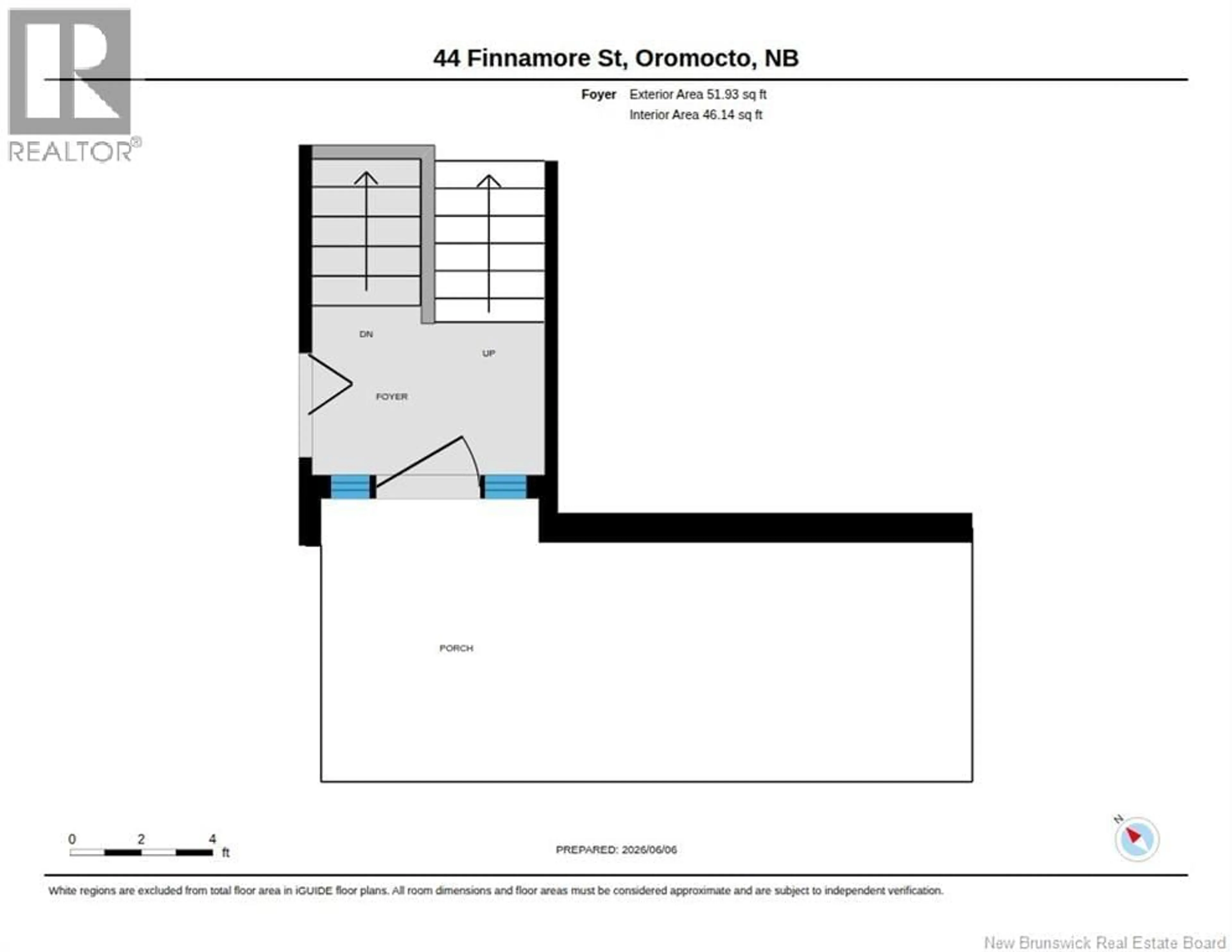 Floor plan for 44 FINNAMORE STREET, Oromocto New Brunswick E2V2K1
