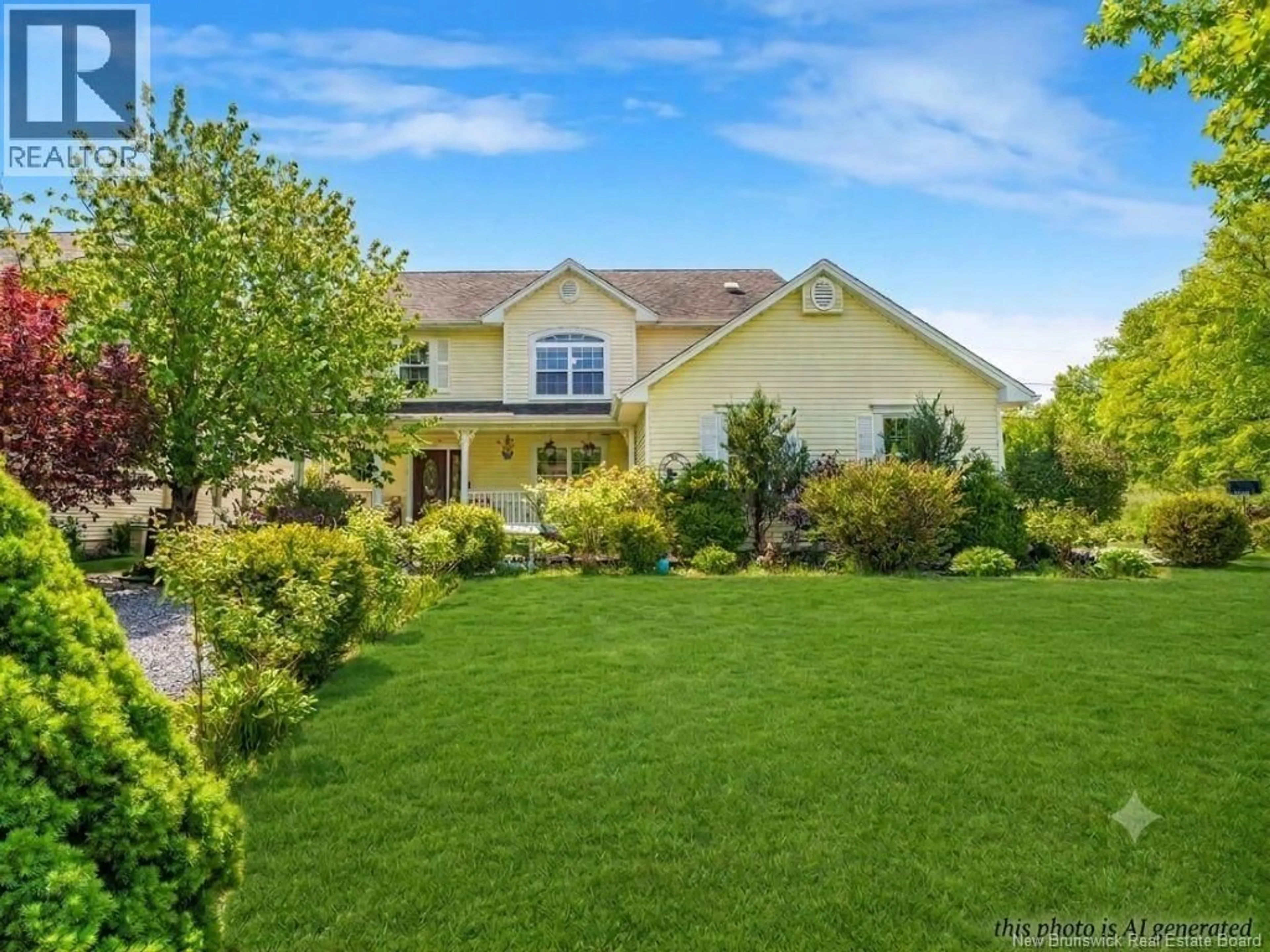 A pic from outside/outdoor area/front of a property/back of a property/a pic from drone, unknown for 97 RIVERFRONT WAY, Fredericton New Brunswick E3C2R7