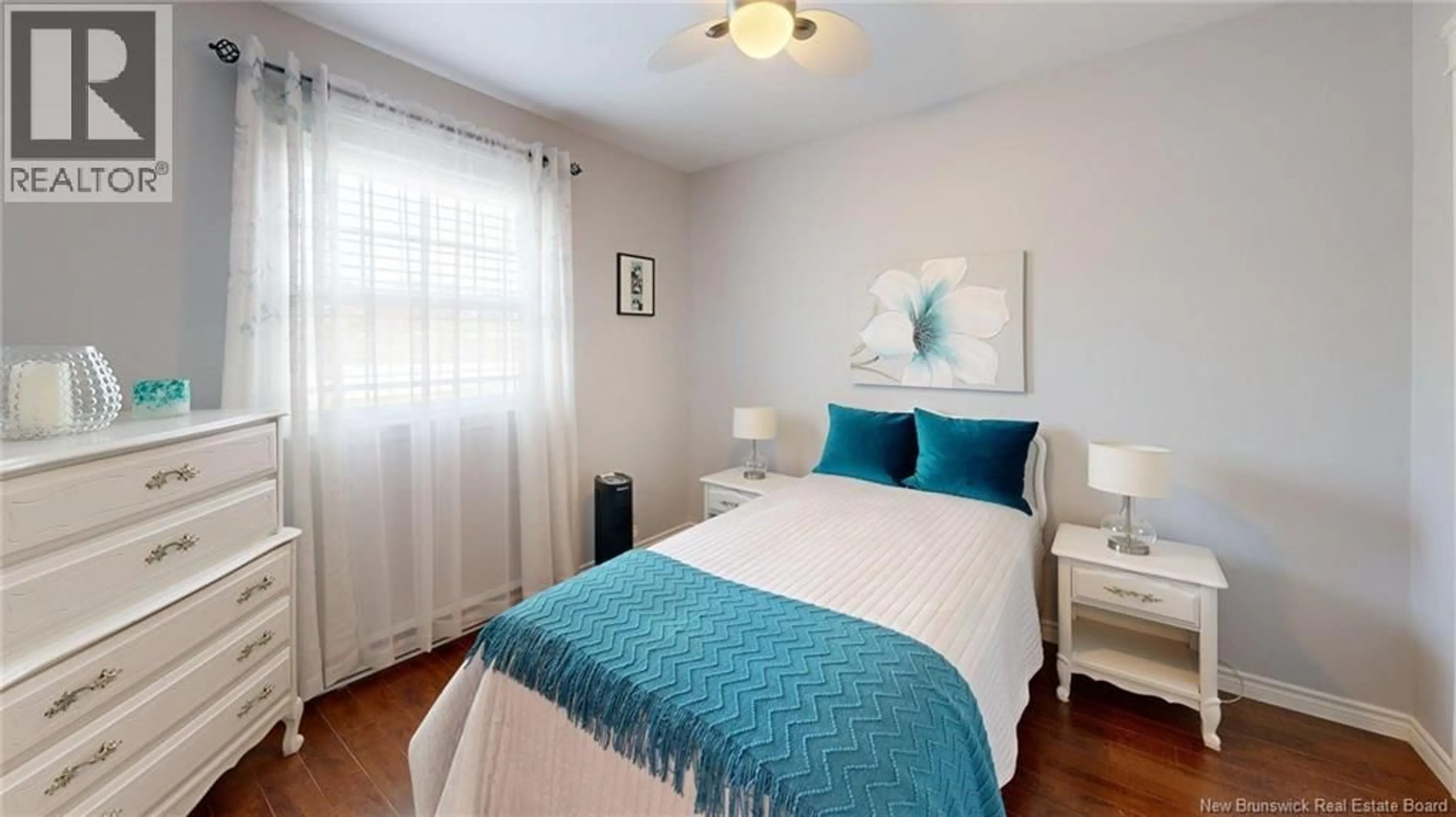 Bedroom with bed, wood/laminate floor for 5 CASEY CRESCENT, Saint John New Brunswick E2J0A8