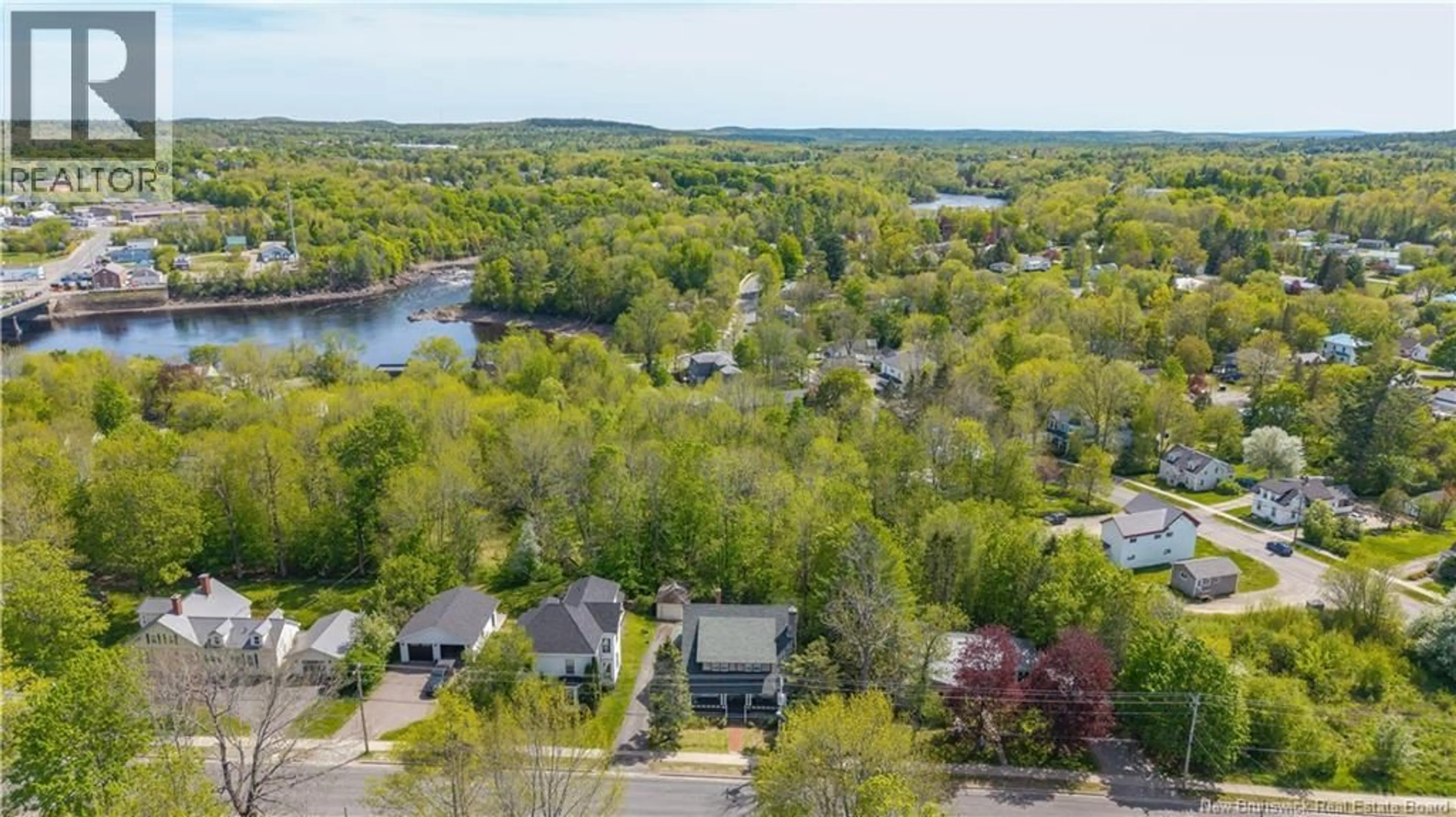 A pic from outside/outdoor area/front of a property/back of a property/a pic from drone, water/lake/river/ocean view for 96 UNION STREET, St. Stephen New Brunswick E3L1V5