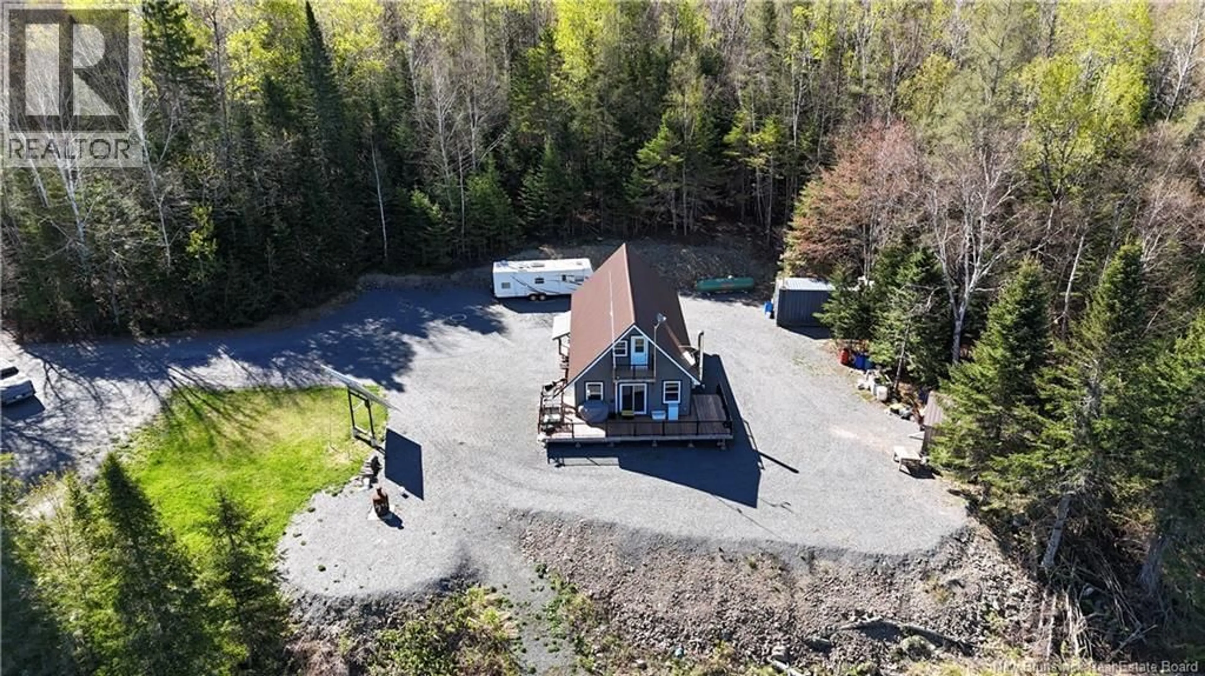 A pic from outside/outdoor area/front of a property/back of a property/a pic from drone, unknown for STEWART LAKE ROAD, Blue Mountain Bend New Brunswick E3V2K5