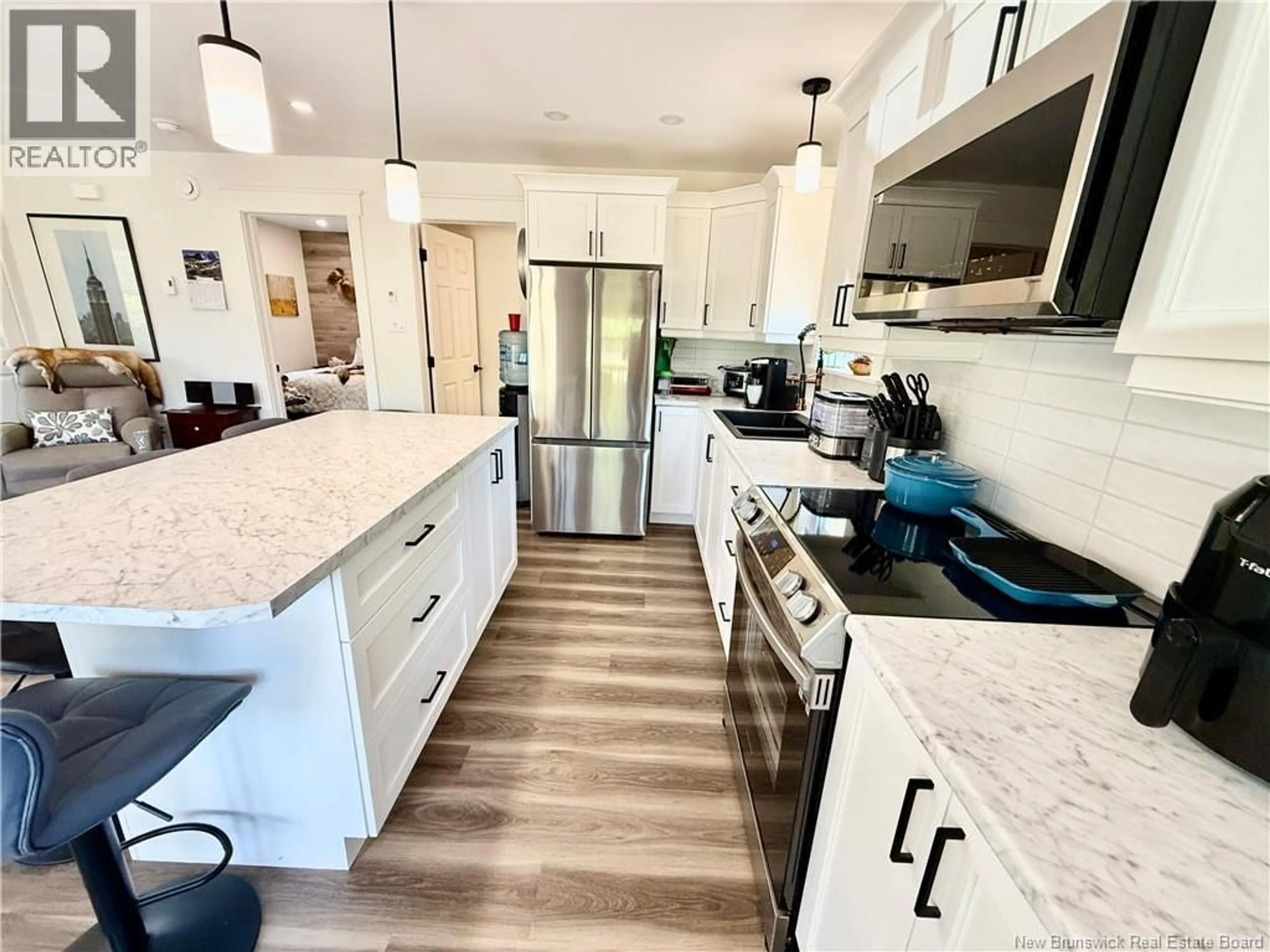 Open concept kitchen, ceramic/tile floor for 1166 ROBERTVILLE ROAD, Robertville New Brunswick E8K2W1