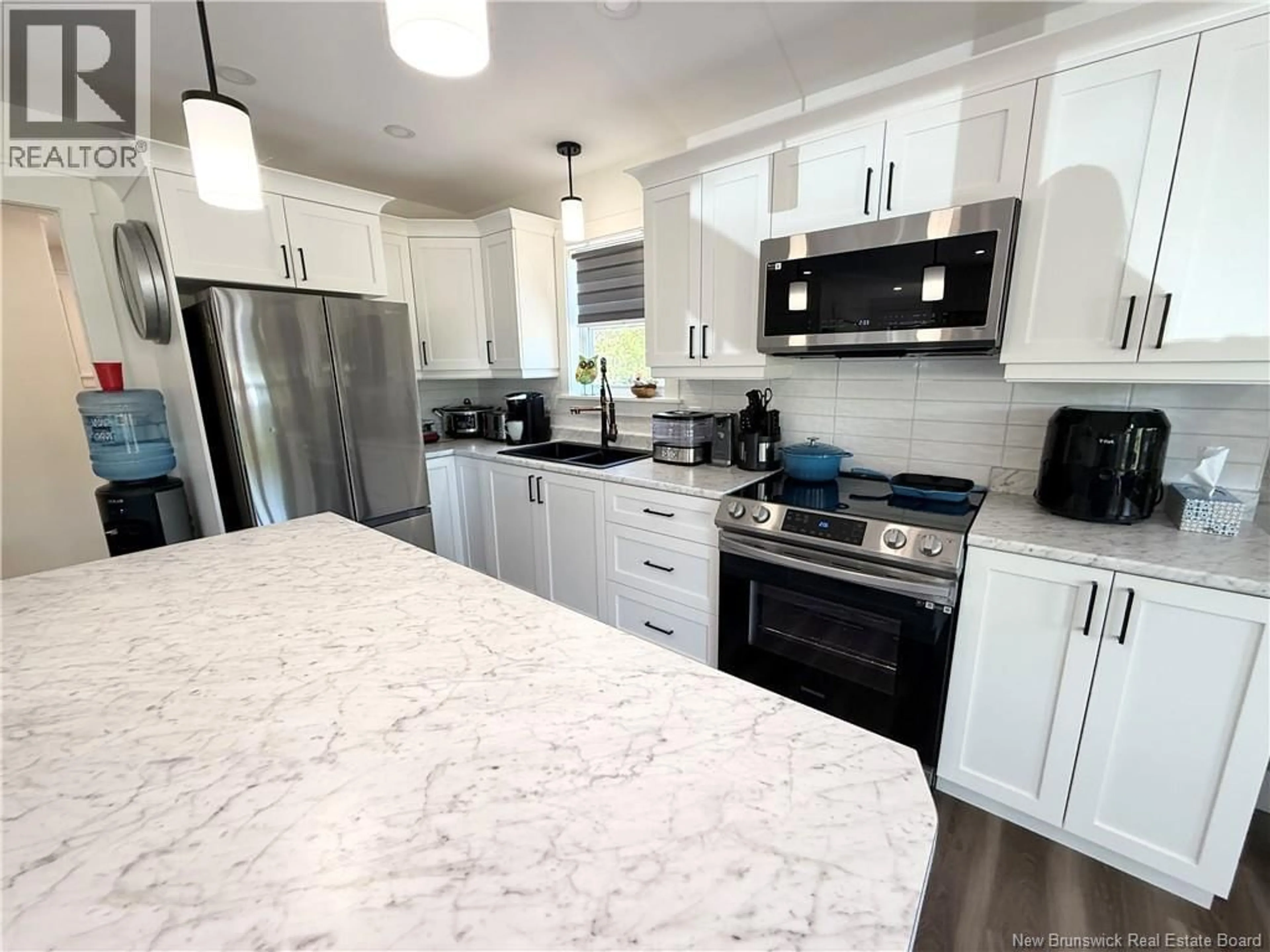 Open concept kitchen, ceramic/tile floor for 1166 ROBERTVILLE ROAD, Robertville New Brunswick E8K2W1