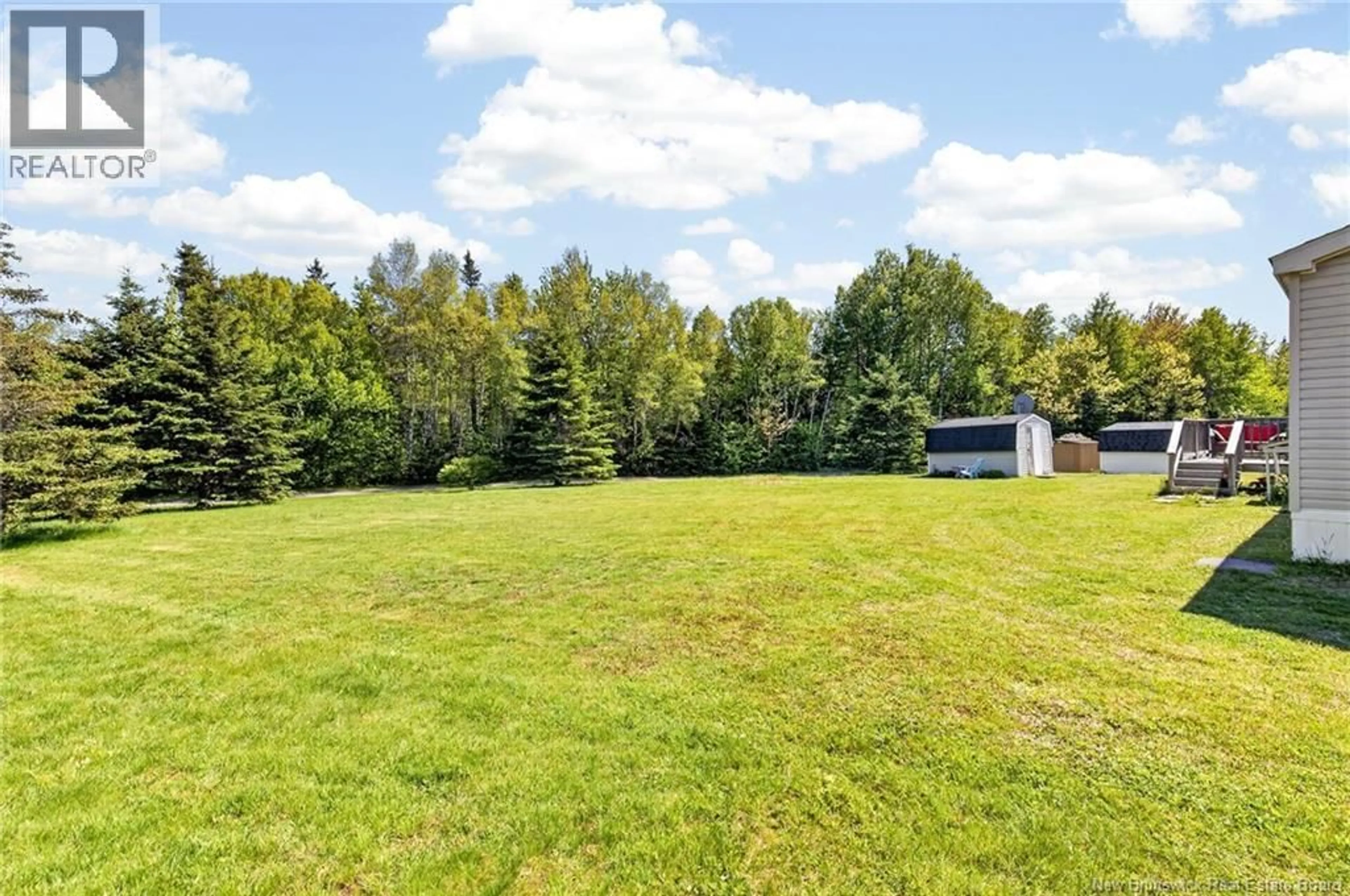 A pic from outside/outdoor area/front of a property/back of a property/a pic from drone, forest/trees view for 54 SOPHIE LANE, Dieppe New Brunswick E1A7C7