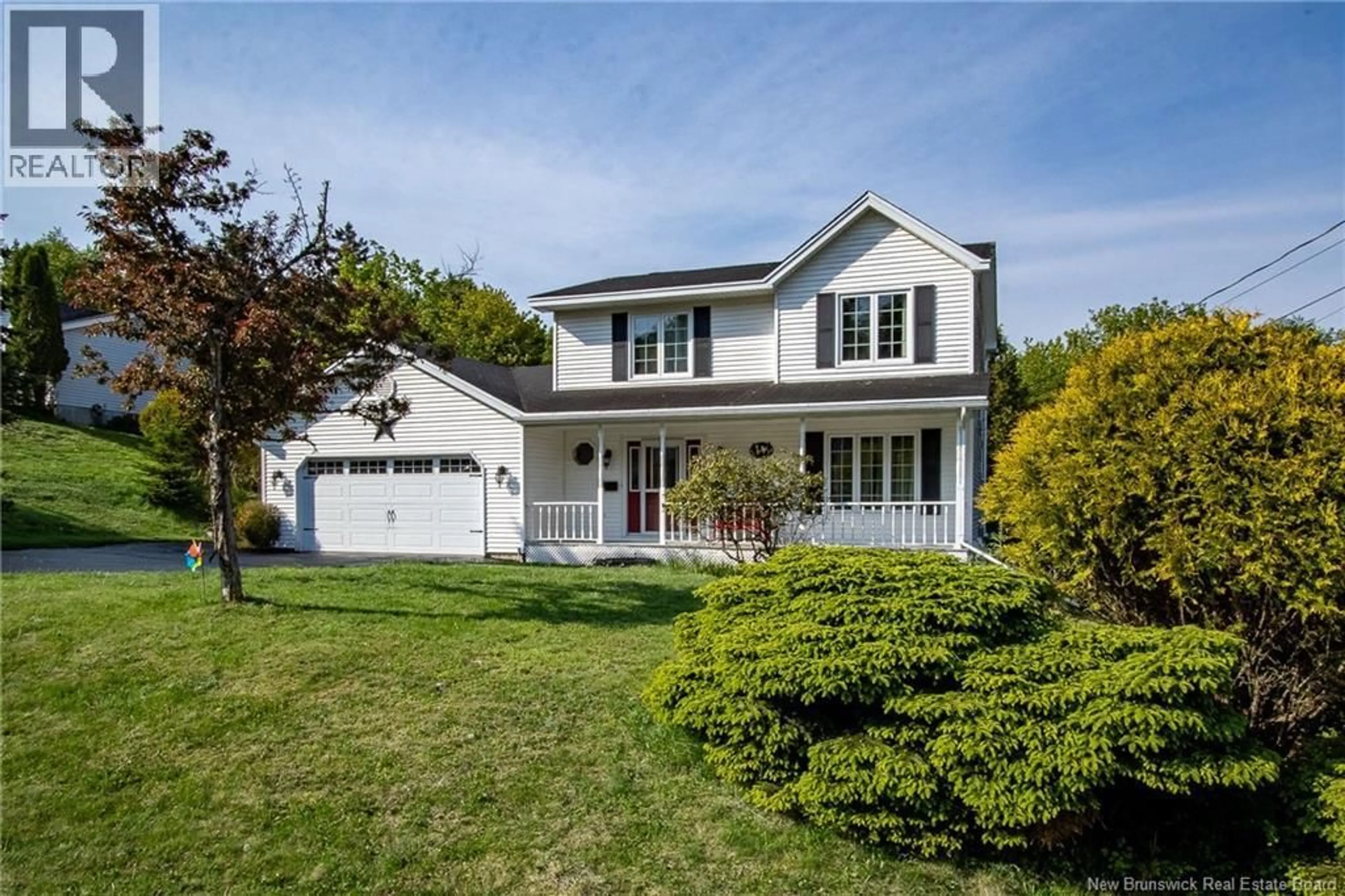 Home with vinyl exterior material, street for 16 COVE CRESCENT, Rothesay New Brunswick E2E4Y5