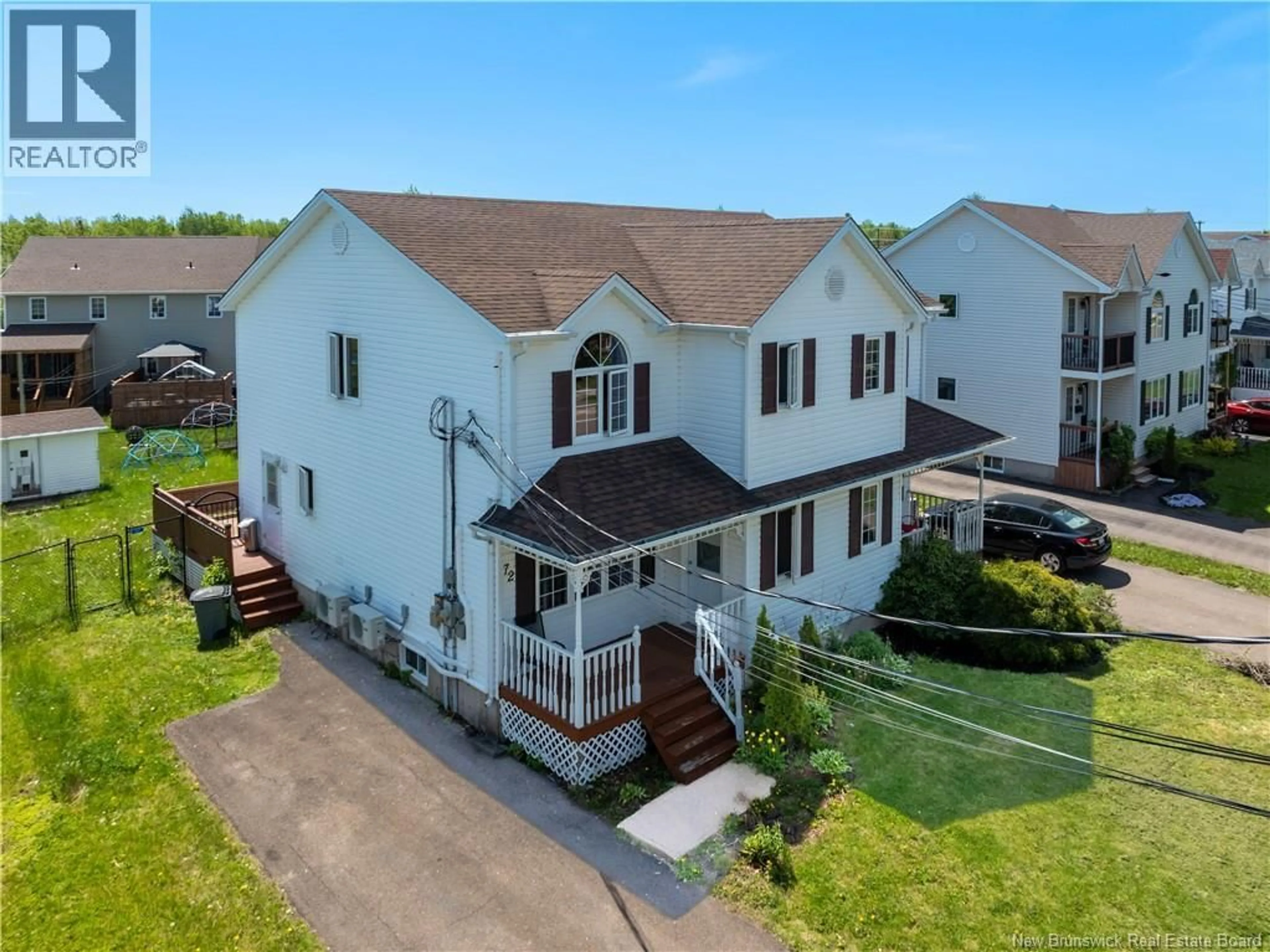 A pic from outside/outdoor area/front of a property/back of a property/a pic from drone, unknown for 72 MARTINDALE DRIVE, Moncton New Brunswick E1G2J3
