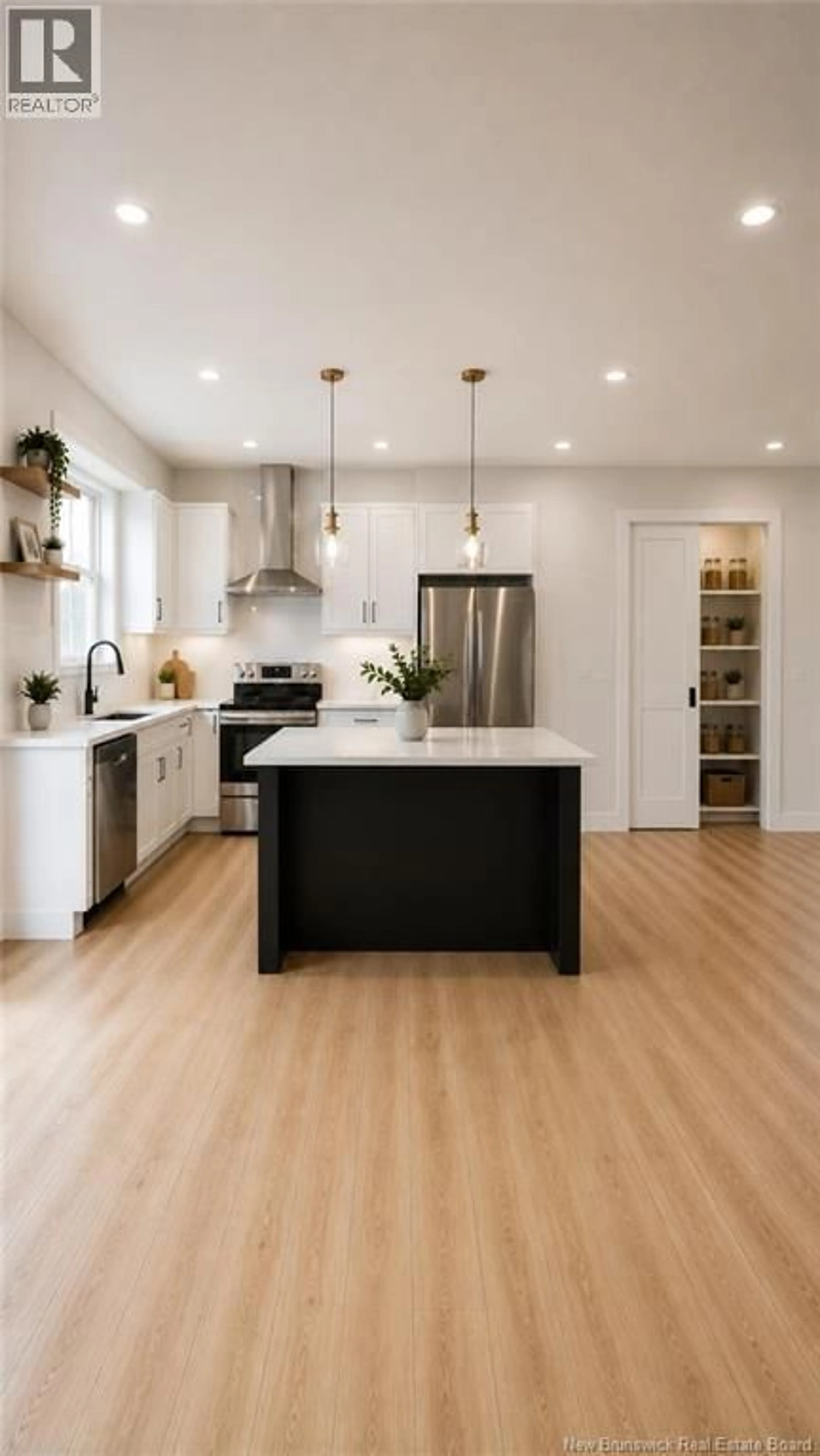 Contemporary kitchen, wood/laminate floor for 26-32 RUE SEBASTIEN STREET, Dieppe New Brunswick E1A0A2