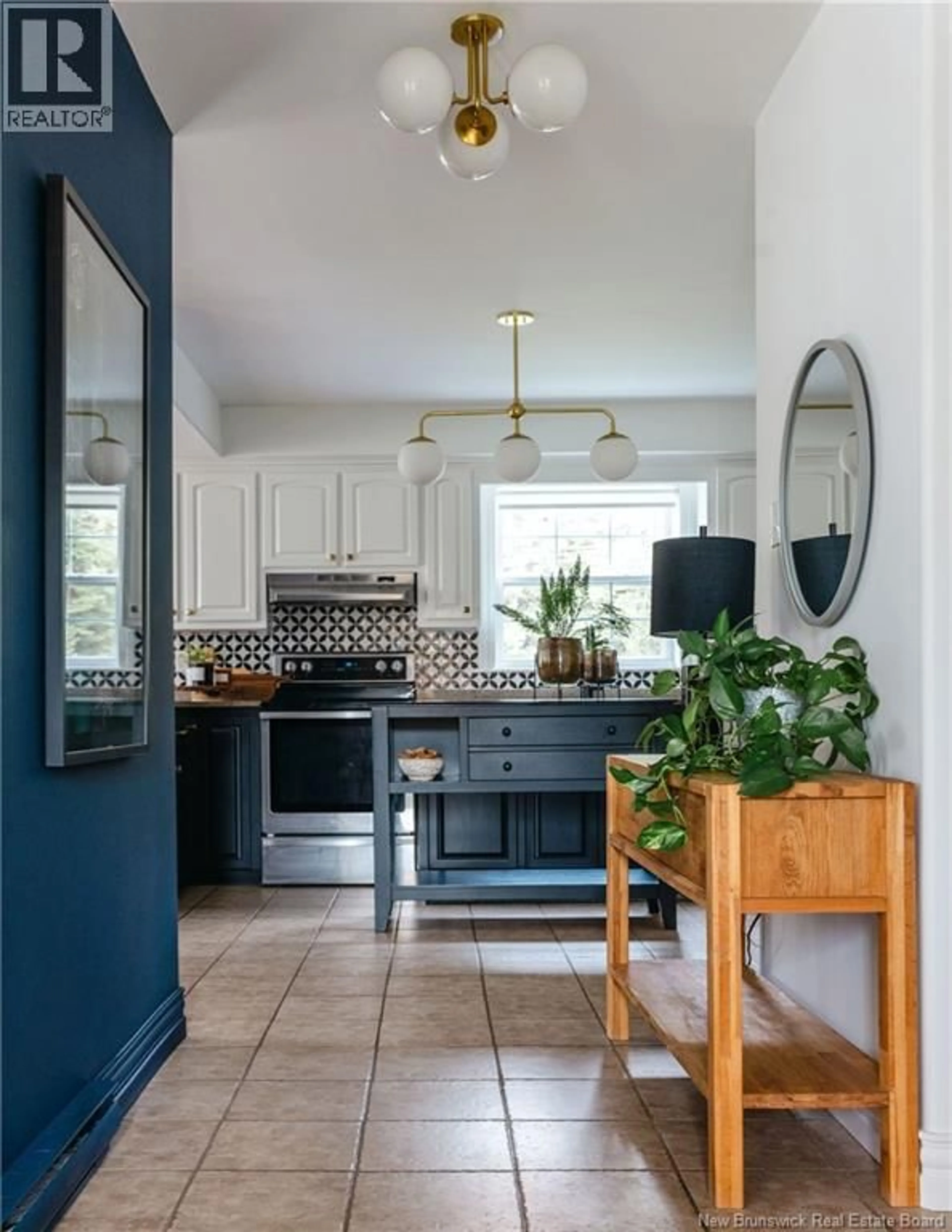 Contemporary kitchen, ceramic/tile floor for 50 MONACO DRIVE, Rothesay New Brunswick E2E6B7
