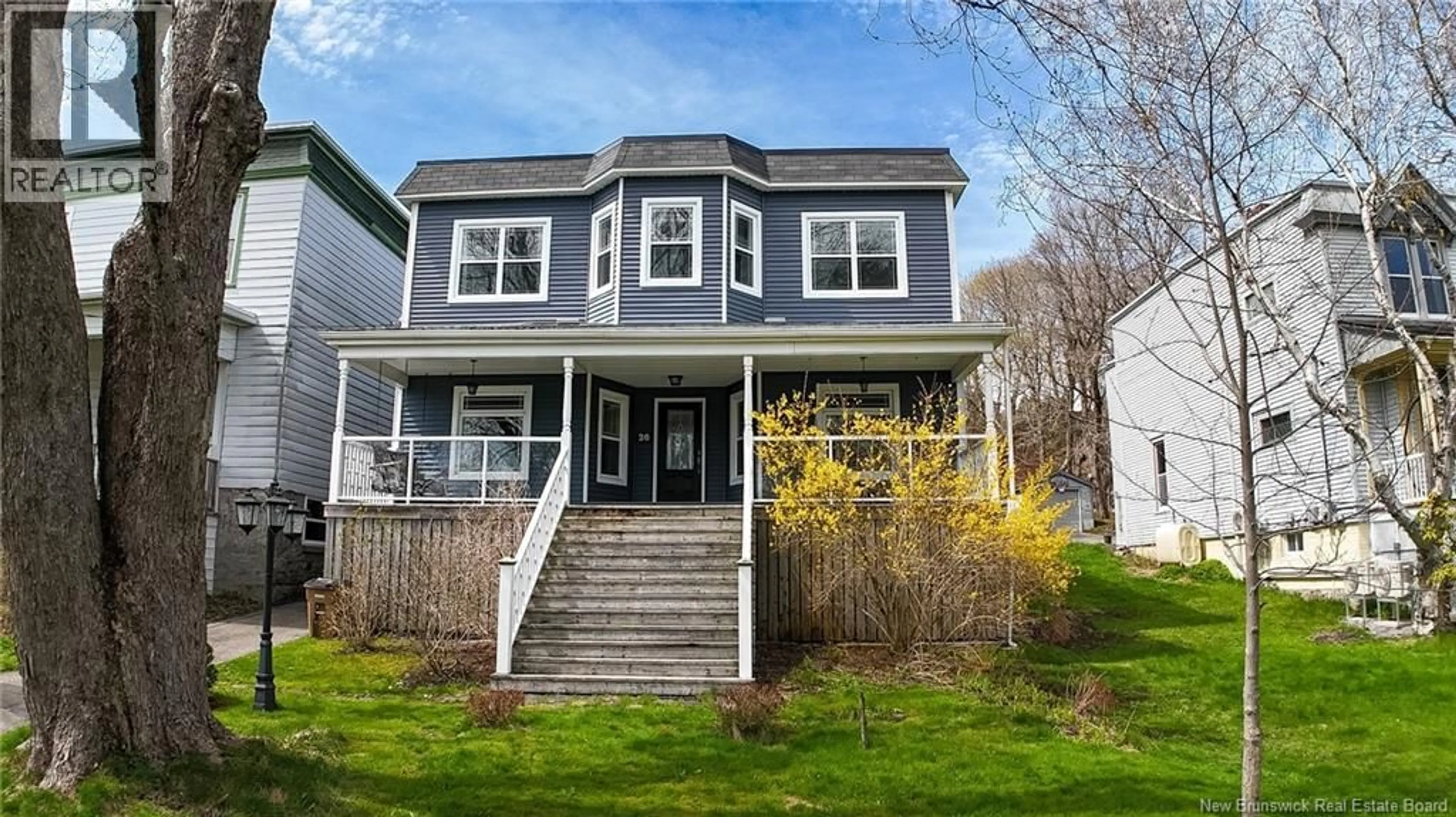 Home with vinyl exterior material, street for 26 SEELY STREET, Saint John New Brunswick E2K4B2