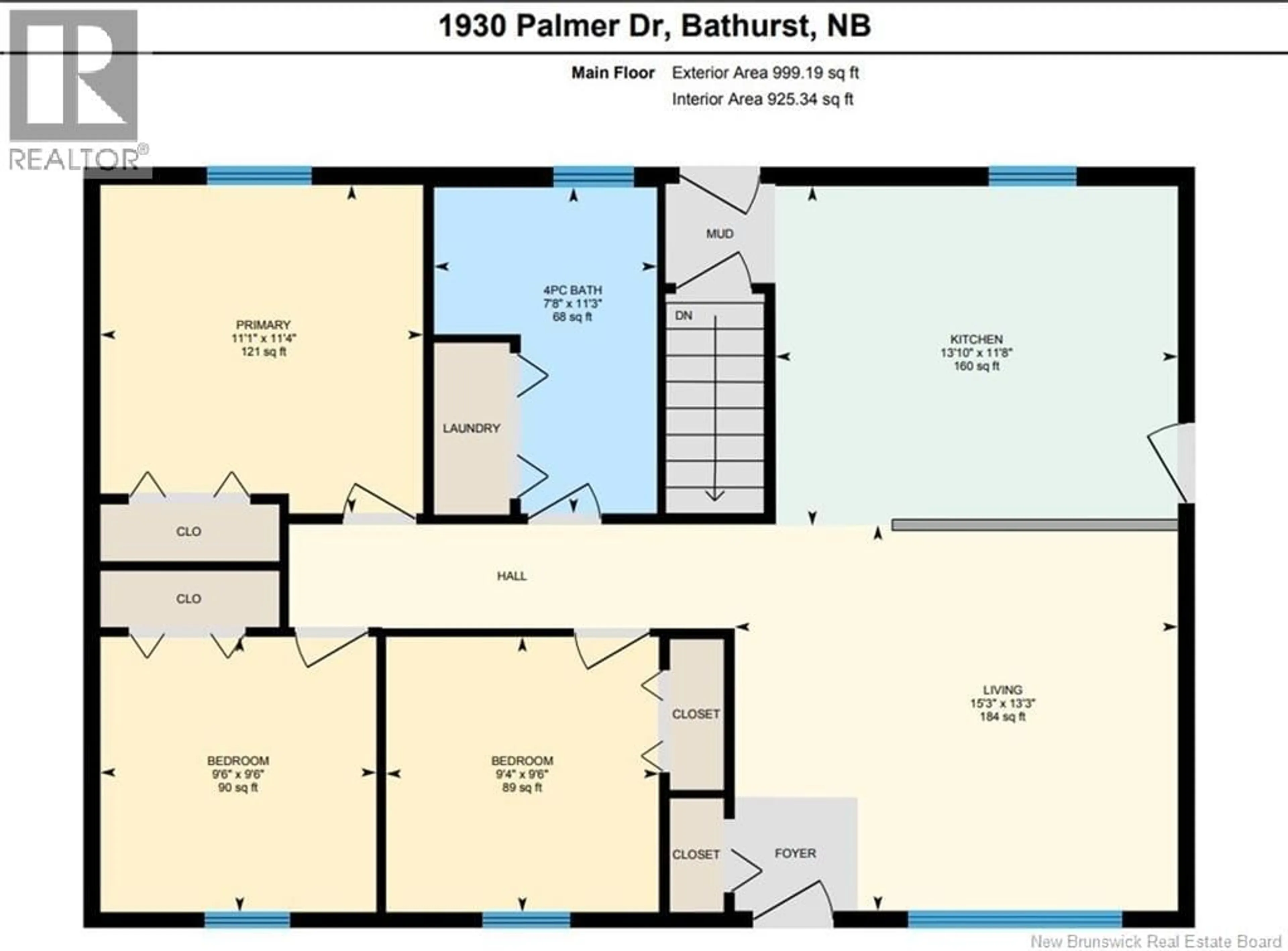 Floor plan for 1930 PALMER, Bathurst New Brunswick E2A4X7