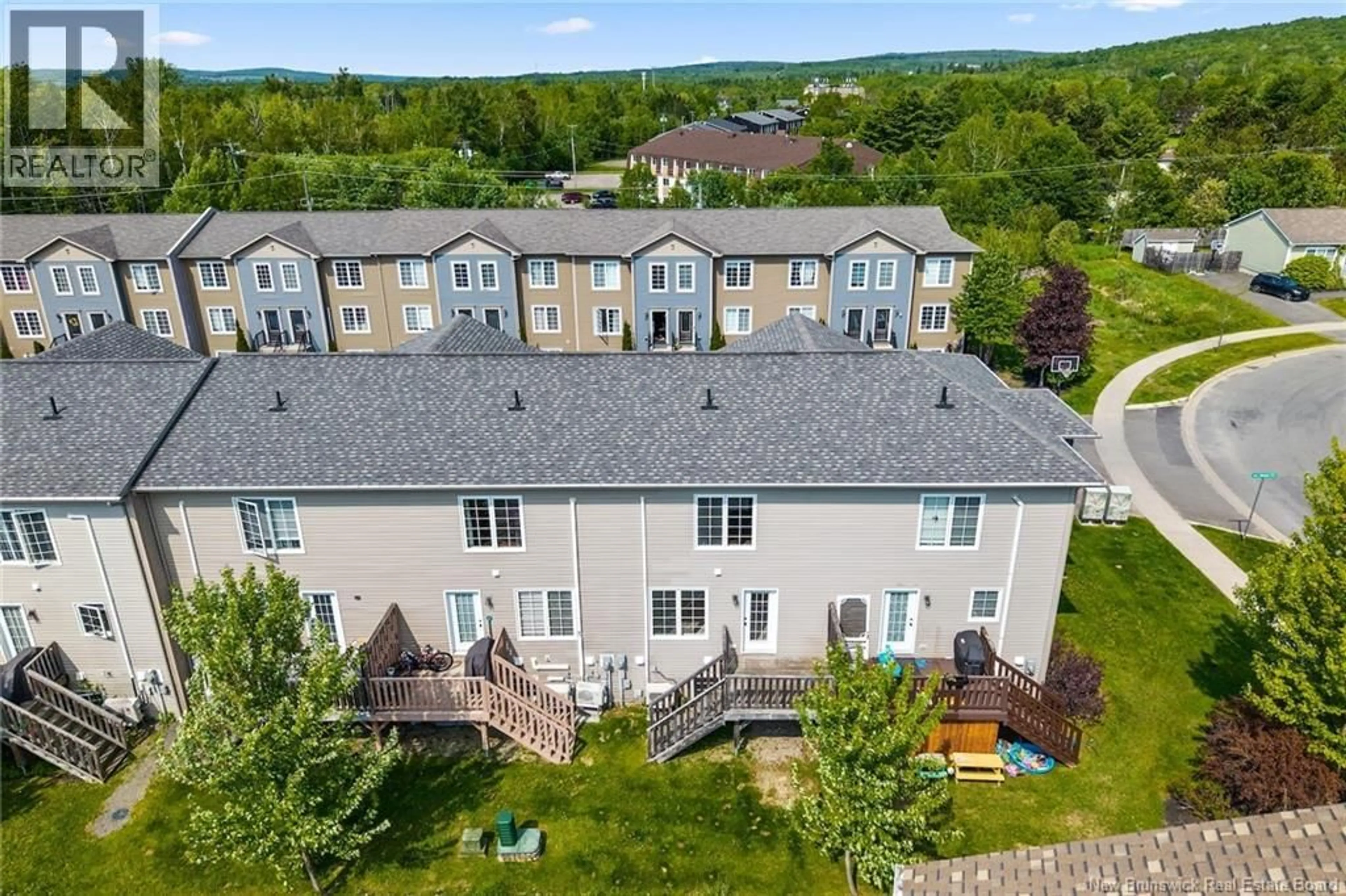 A pic from outside/outdoor area/front of a property/back of a property/a pic from drone, city buildings view from balcony for 11 WESTIN LANE, Fredericton New Brunswick E3A5X2