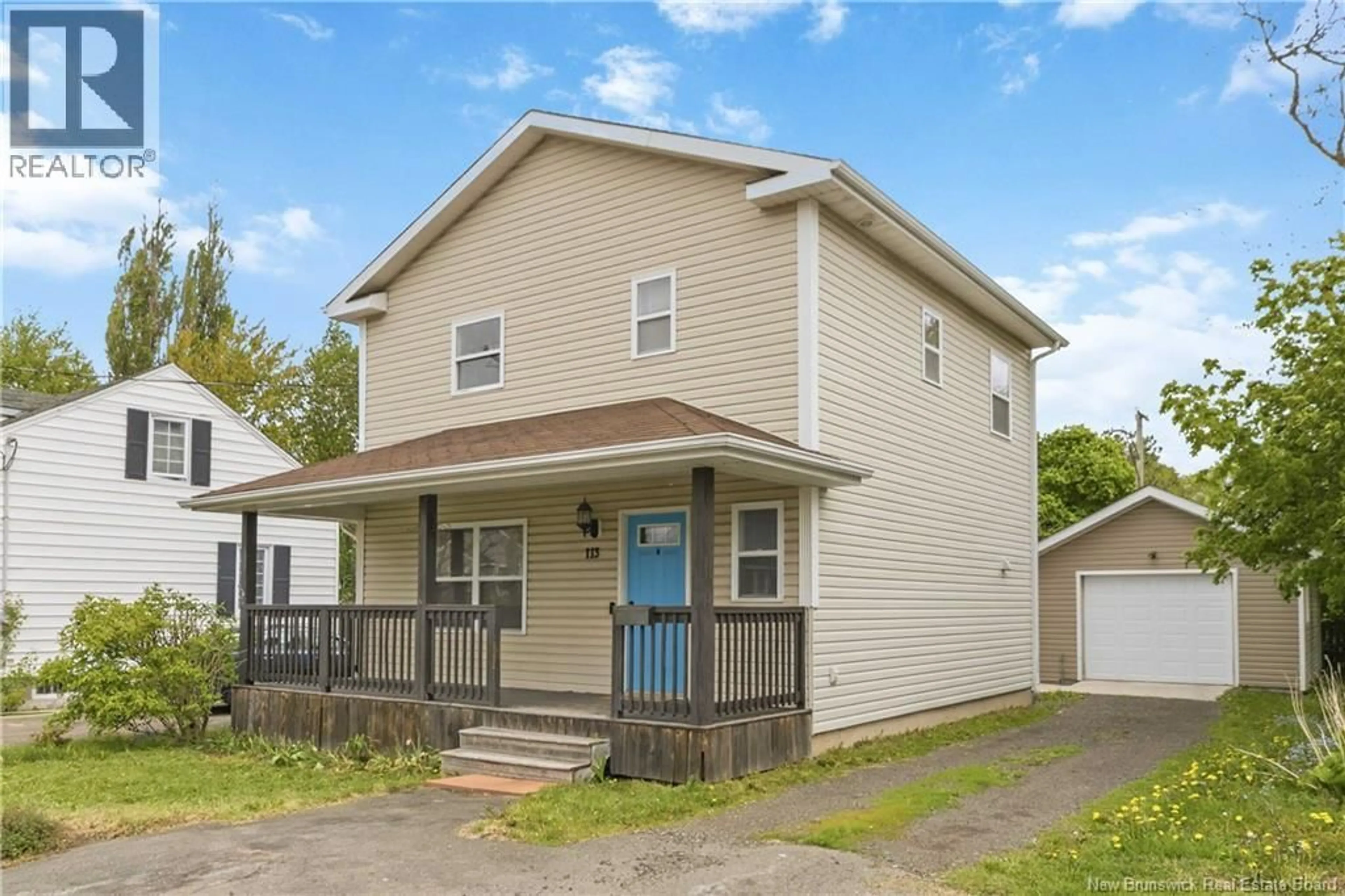 Home with vinyl exterior material, street for 113 NORTH STREET, Moncton New Brunswick E1C5X8