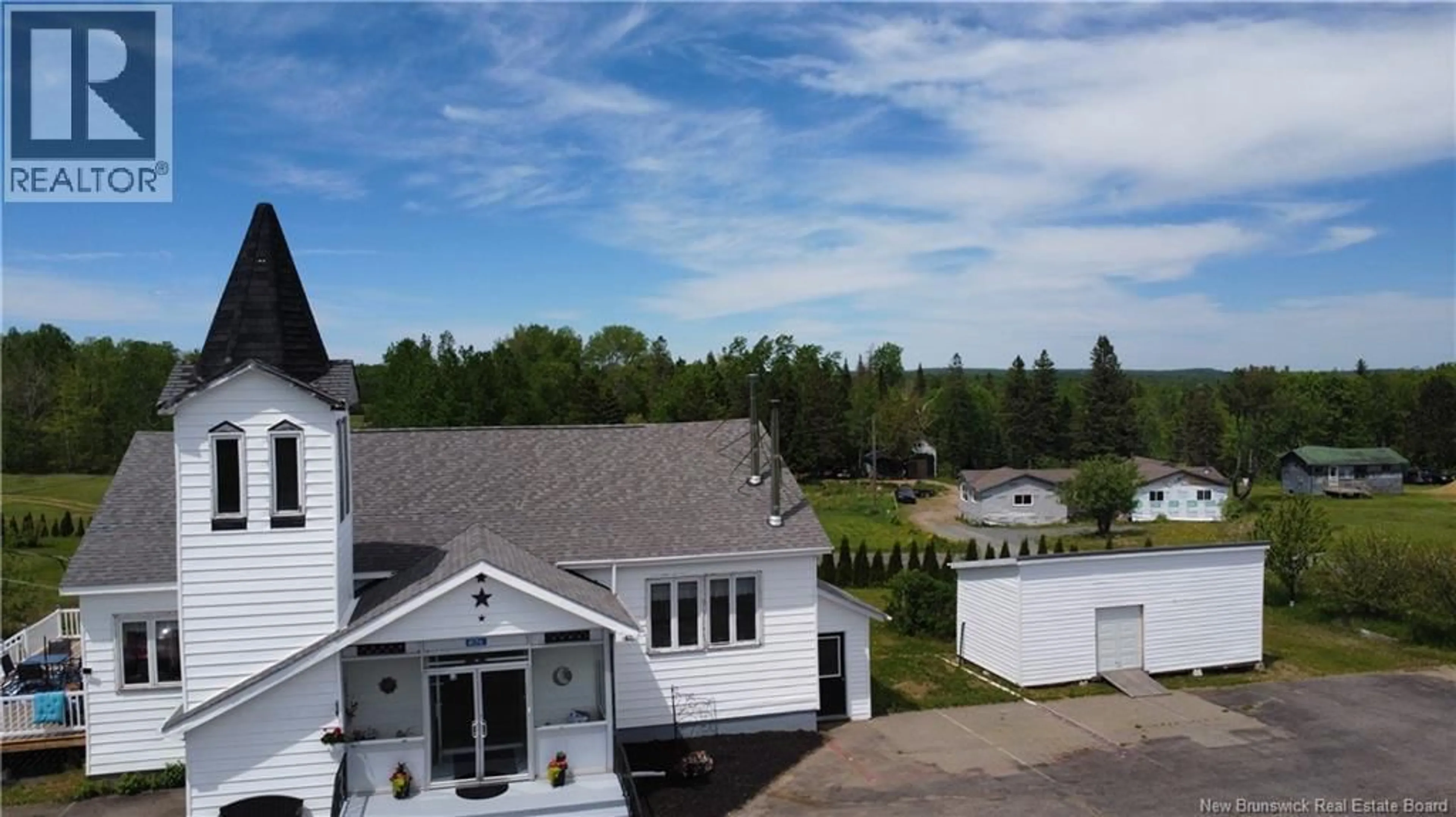 A pic from outside/outdoor area/front of a property/back of a property/a pic from drone, unknown for 4126 ROUTE 180, South Tetagouche New Brunswick E2A7E8