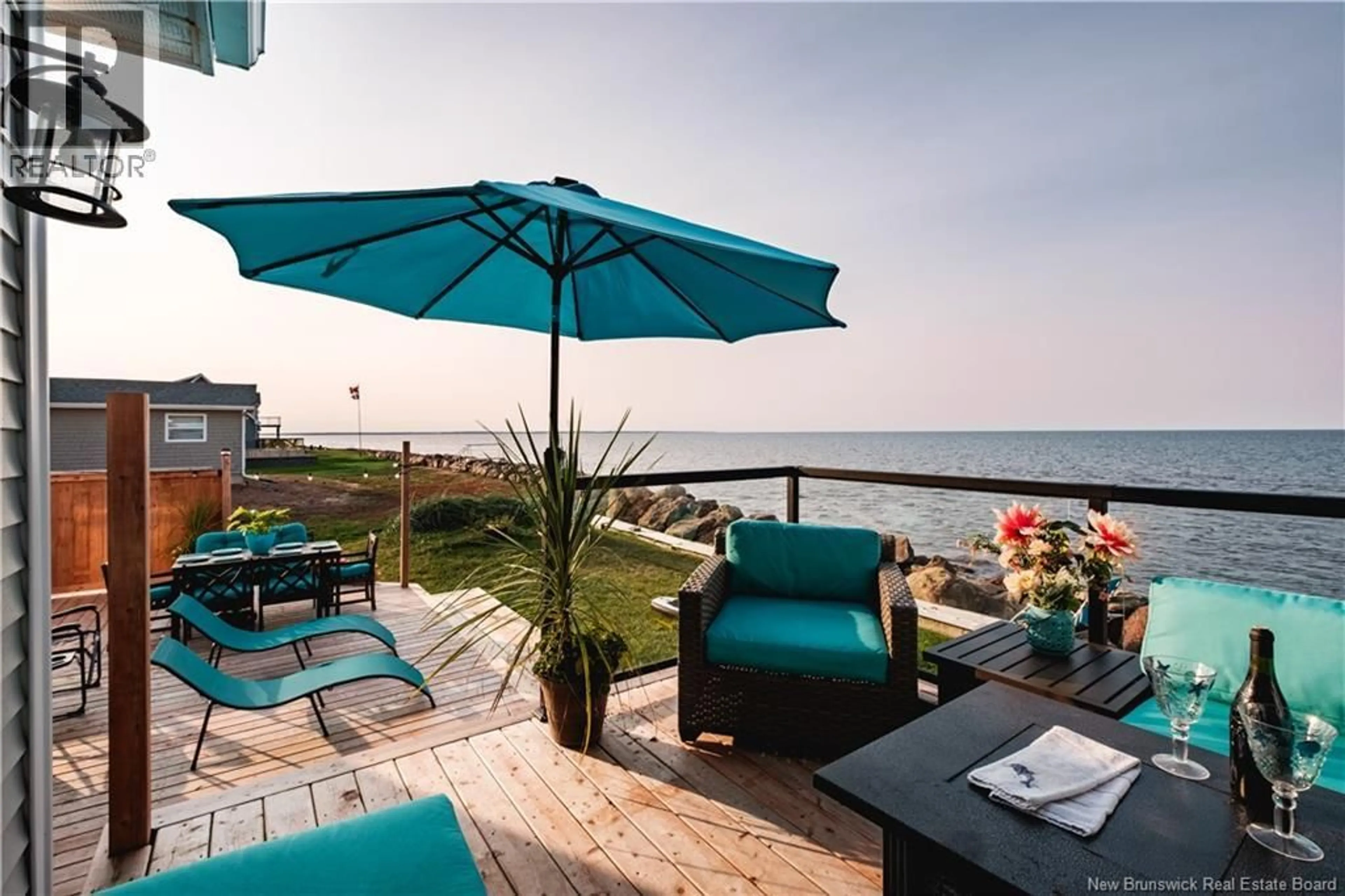 Patio, water/lake/river/ocean view for 39 OCEAN BREEZE DRIVE, Grand-Barachois New Brunswick E4P7X3