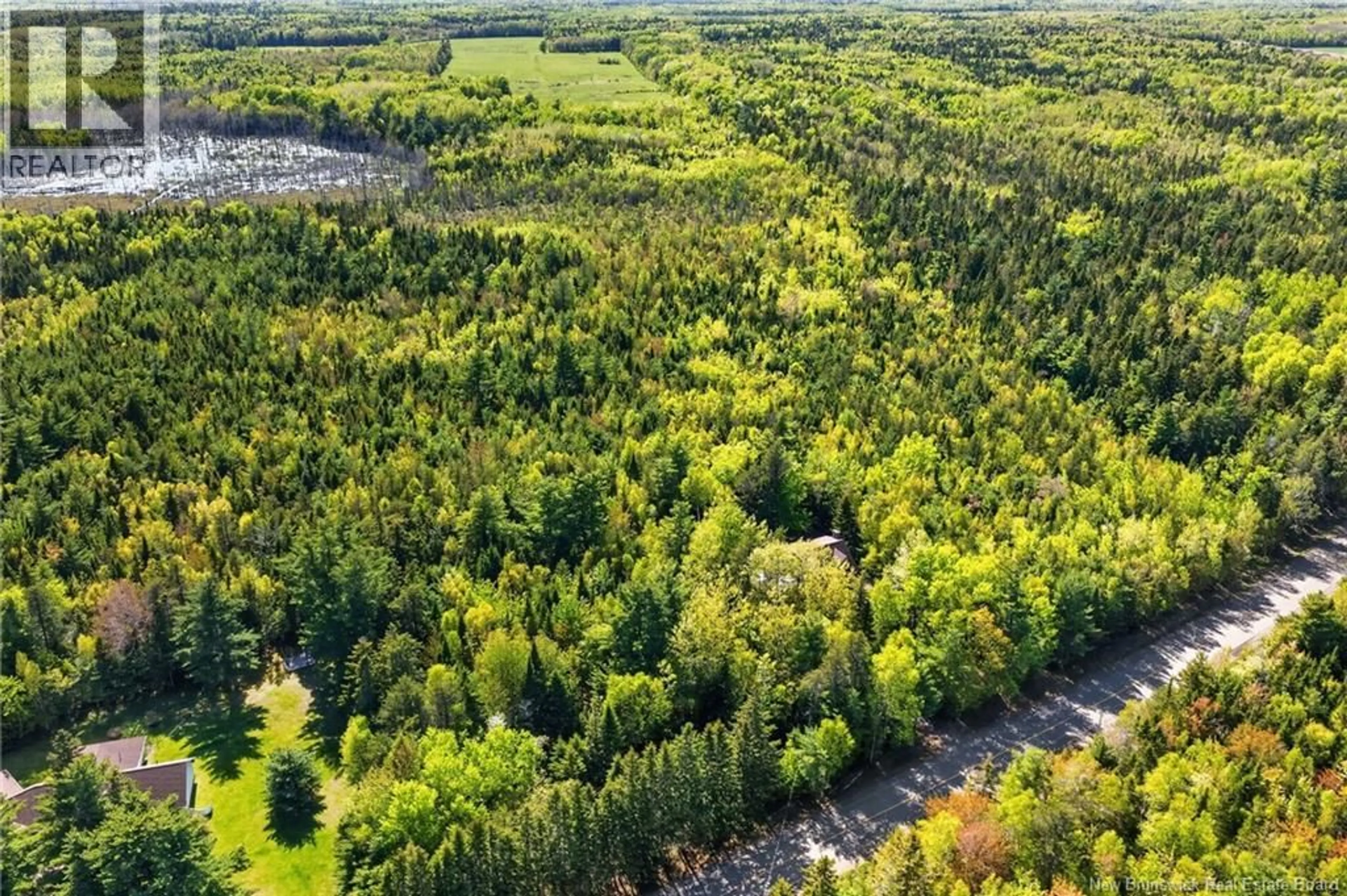 A pic from outside/outdoor area/front of a property/back of a property/a pic from drone, forest/trees view for 5384 ROUTE 134, Cocagne New Brunswick E4R3P1