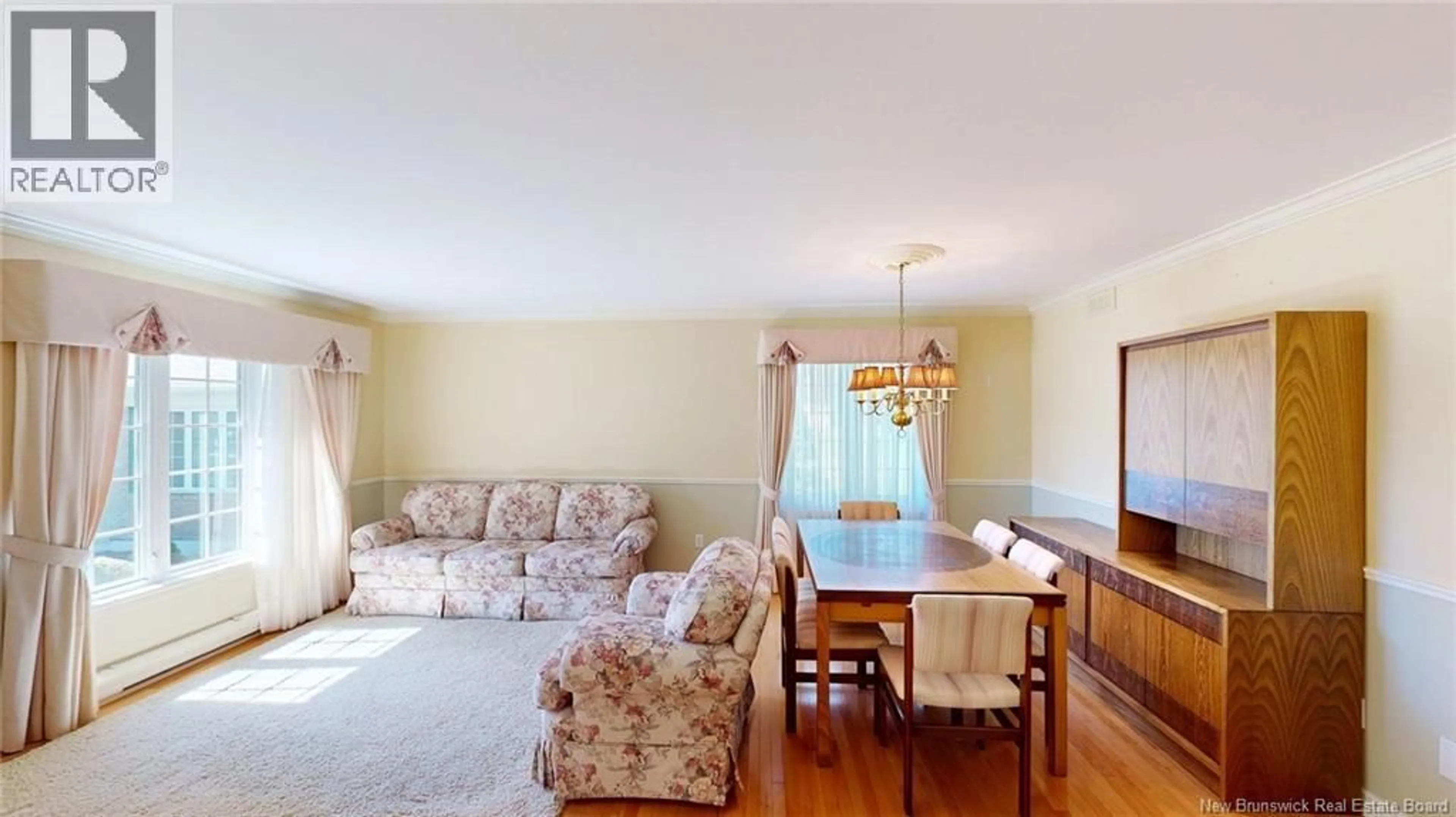 Living room with furniture, wood/laminate floor for 16 WAYNE TERRACE, Saint John New Brunswick E2M5Z1