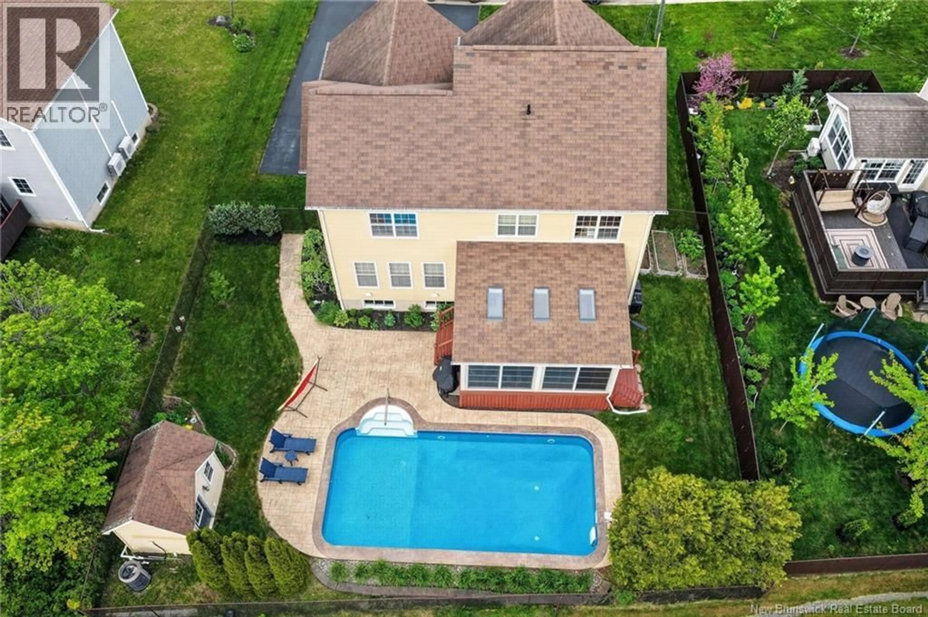 A pic from outside/outdoor area/front of a property/back of a property/a pic from drone, water/lake/river/ocean view for 16 CAMILLE, Dieppe New Brunswick E1A0R6
