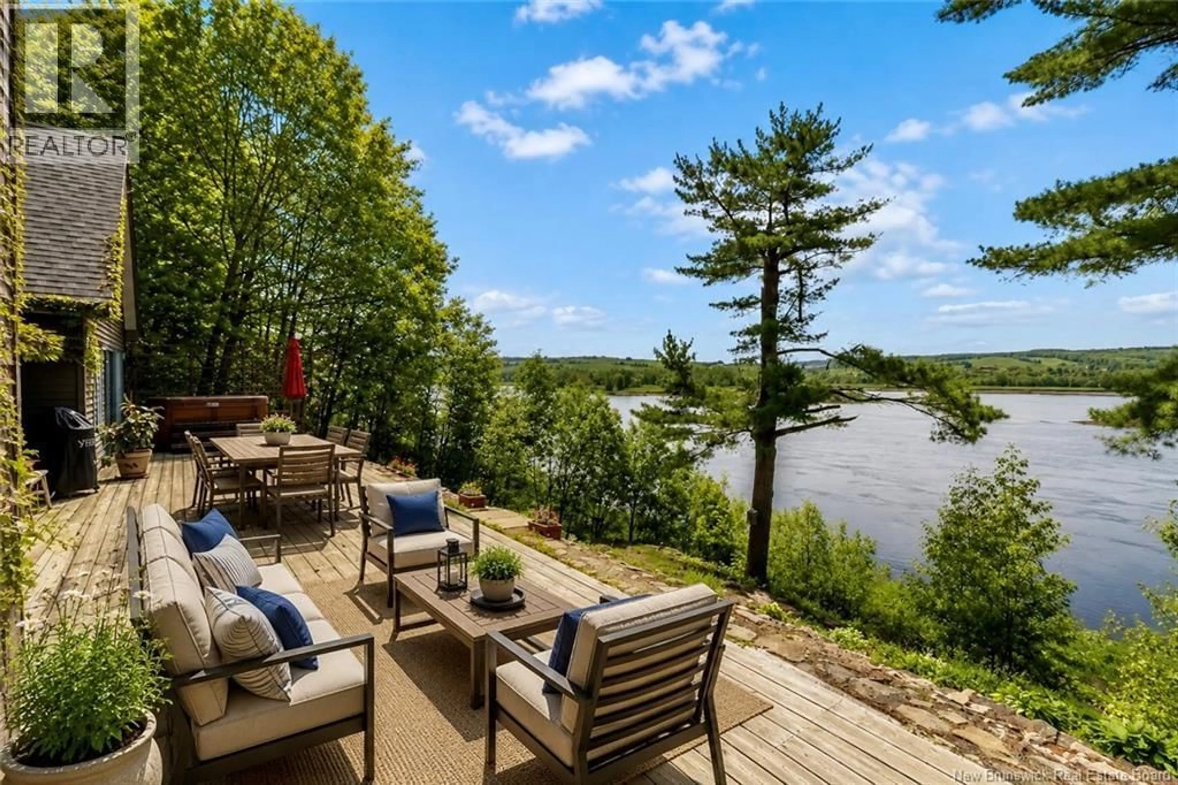 Patio, water/lake/river/ocean view for 1069 ROUTE 105 ROUTE, Fredericton New Brunswick E3G7L2
