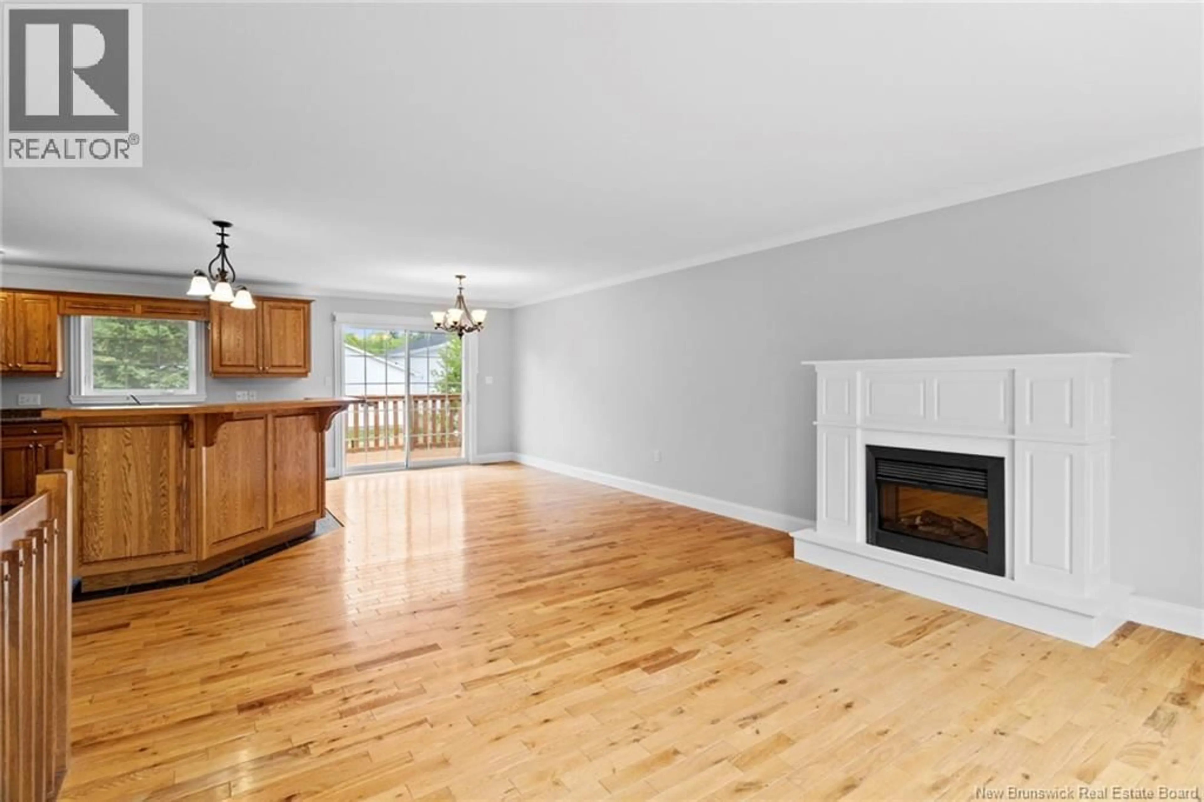 Living room with furniture, wood/laminate floor for 38 FOSTER AVENUE, Burtts Corner New Brunswick E6L2C5