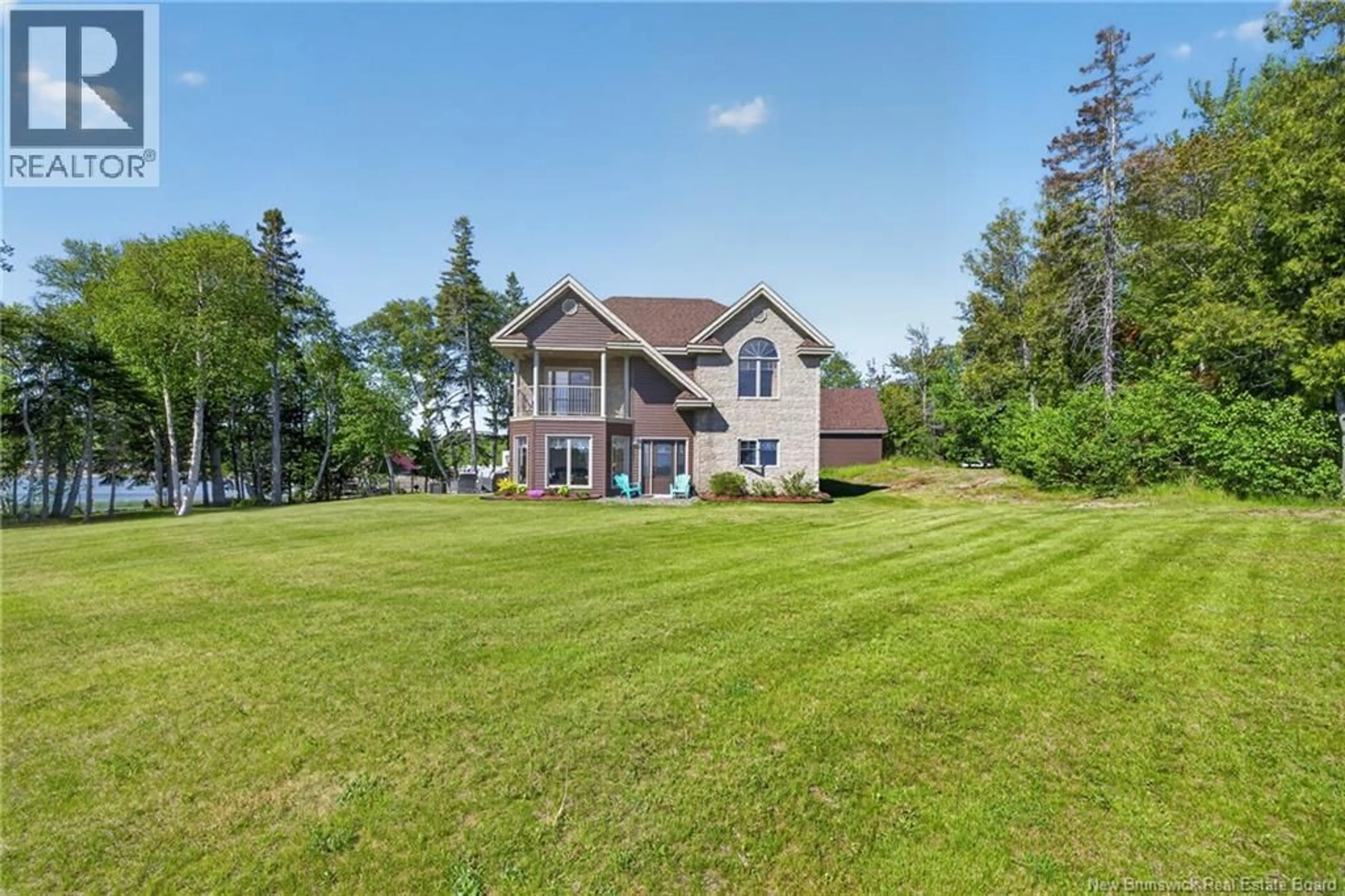 A pic from outside/outdoor area/front of a property/back of a property/a pic from drone, water/lake/river/ocean view for 40 ISLAND VIEW LANE, Sea Side New Brunswick E8G0A8