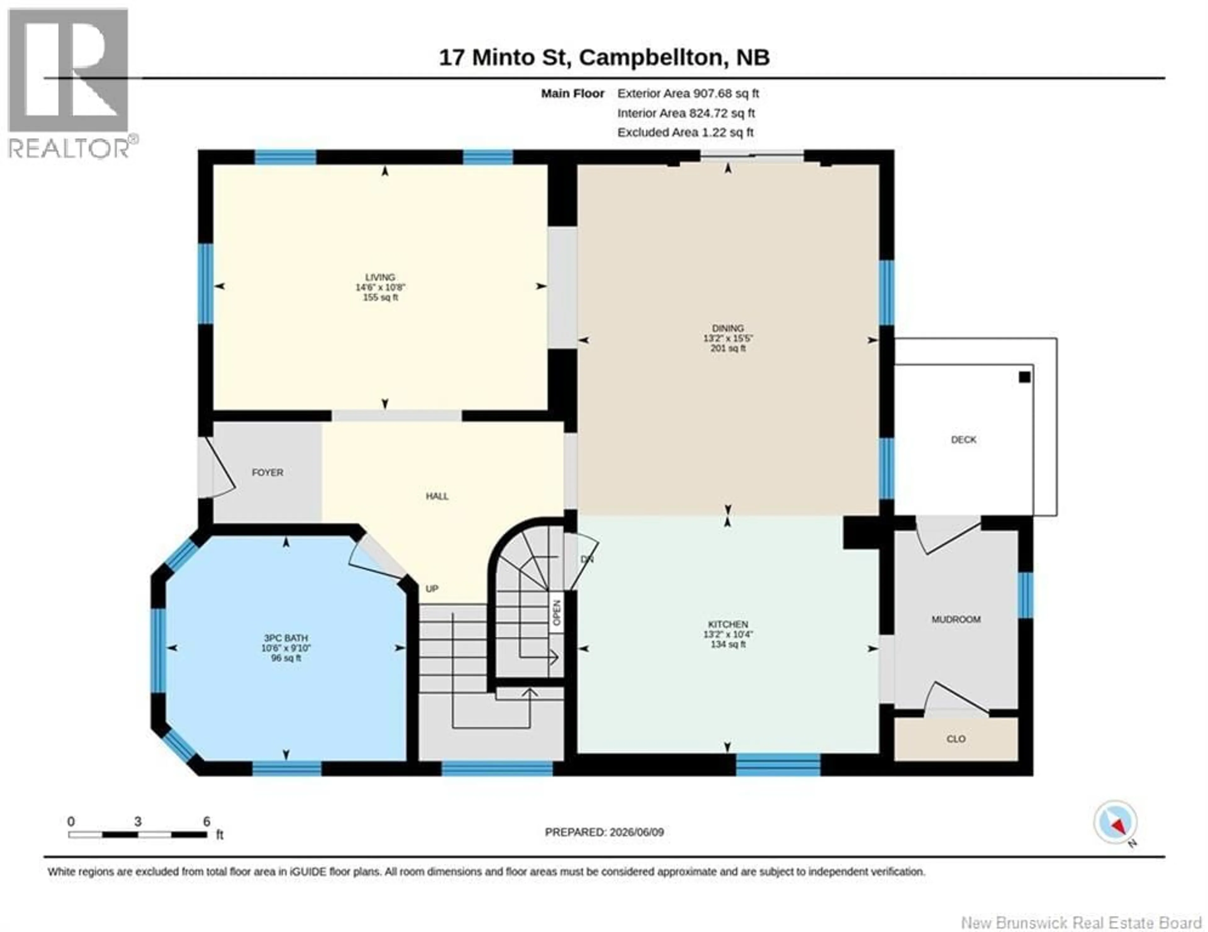 Floor plan for 17 MINTO STREET, Campbellton New Brunswick E3N2W6