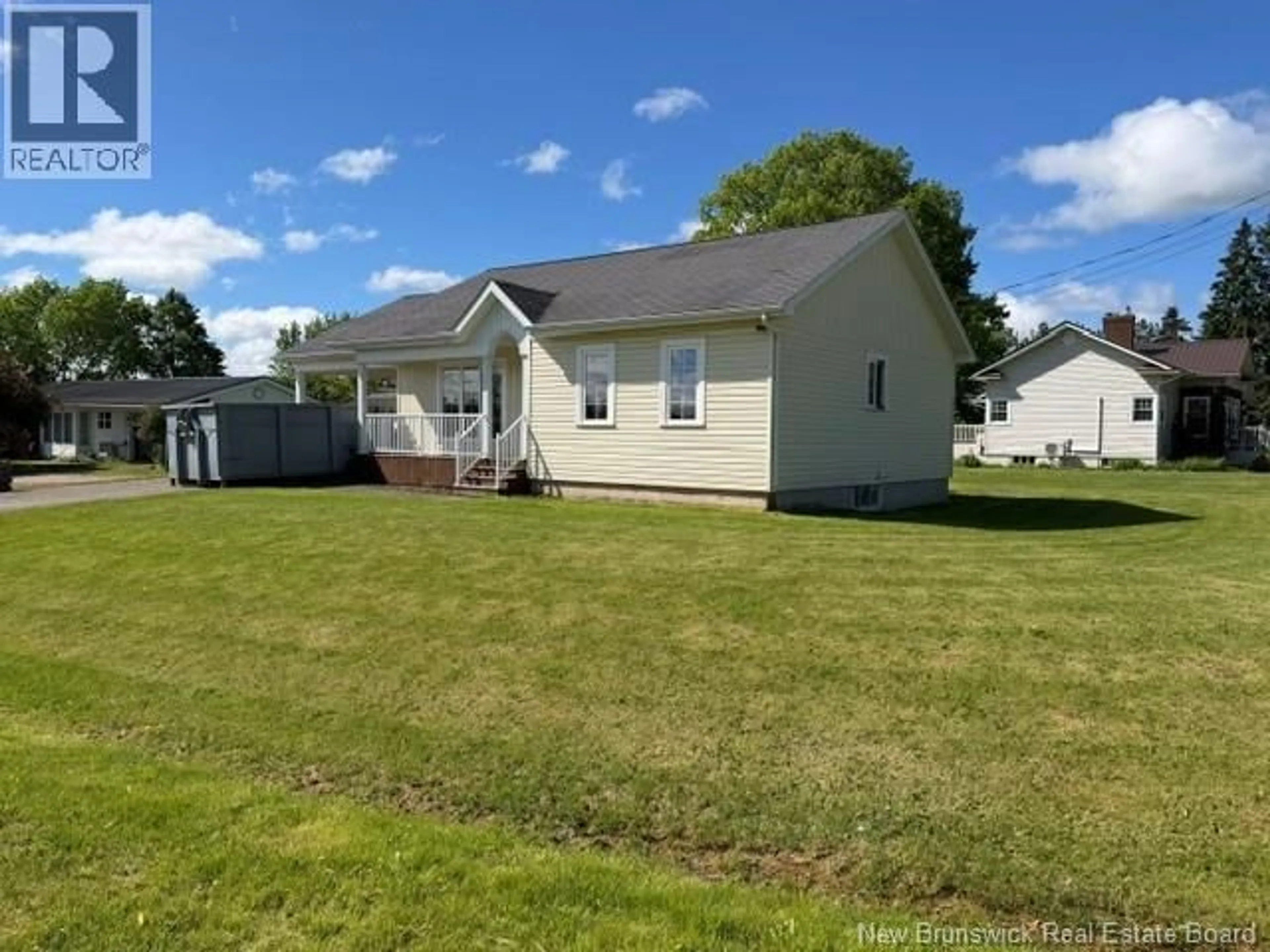 A pic from outside/outdoor area/front of a property/back of a property/a pic from drone, water/lake/river/ocean view for 1 WOODLAND AVENUE, Petitcodiac New Brunswick E4Z4X4