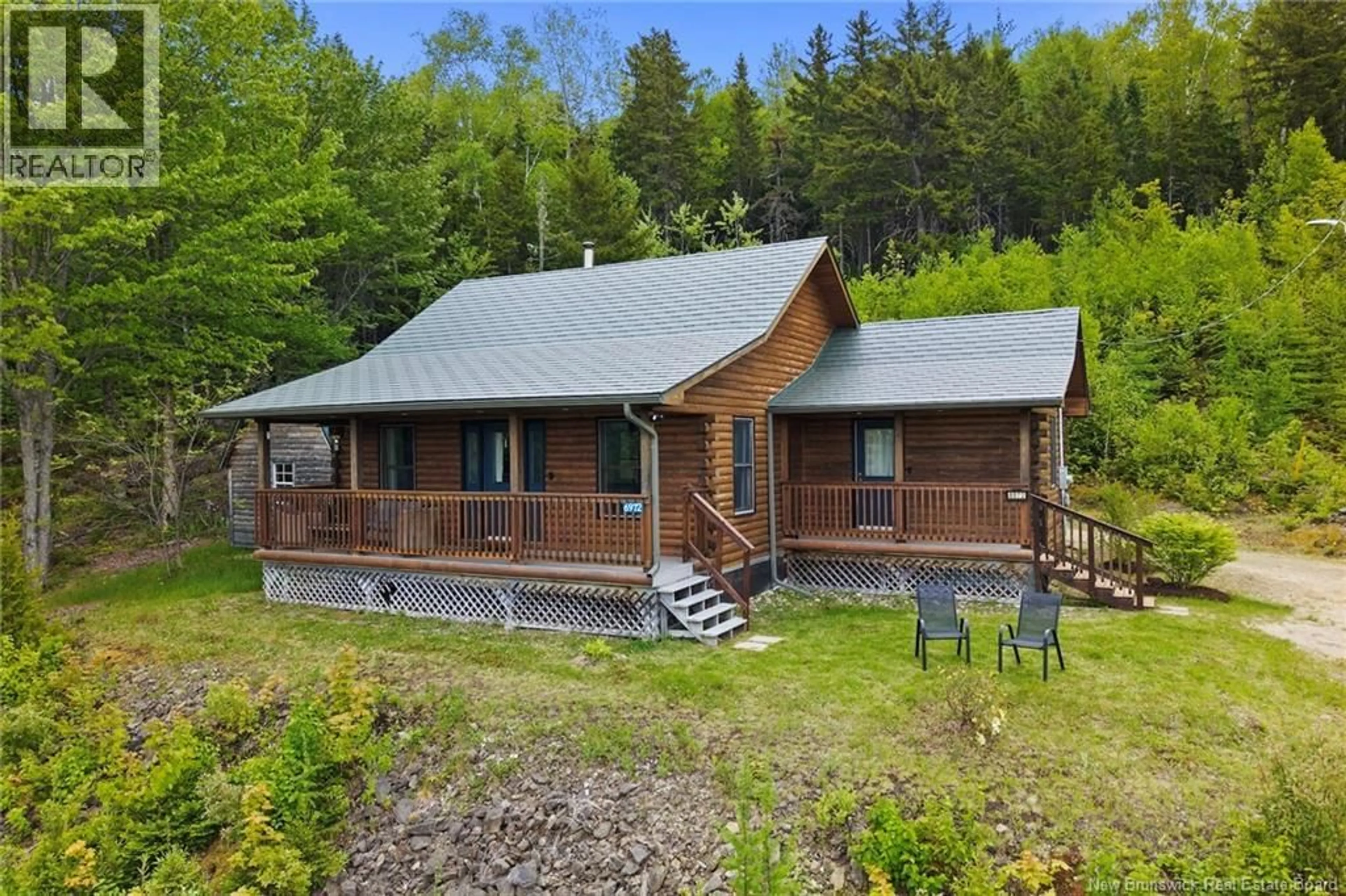 A pic from outside/outdoor area/front of a property/back of a property/a pic from drone, unknown for 6972 ROUTE 8 HWY, Ludlow New Brunswick E9C2P4