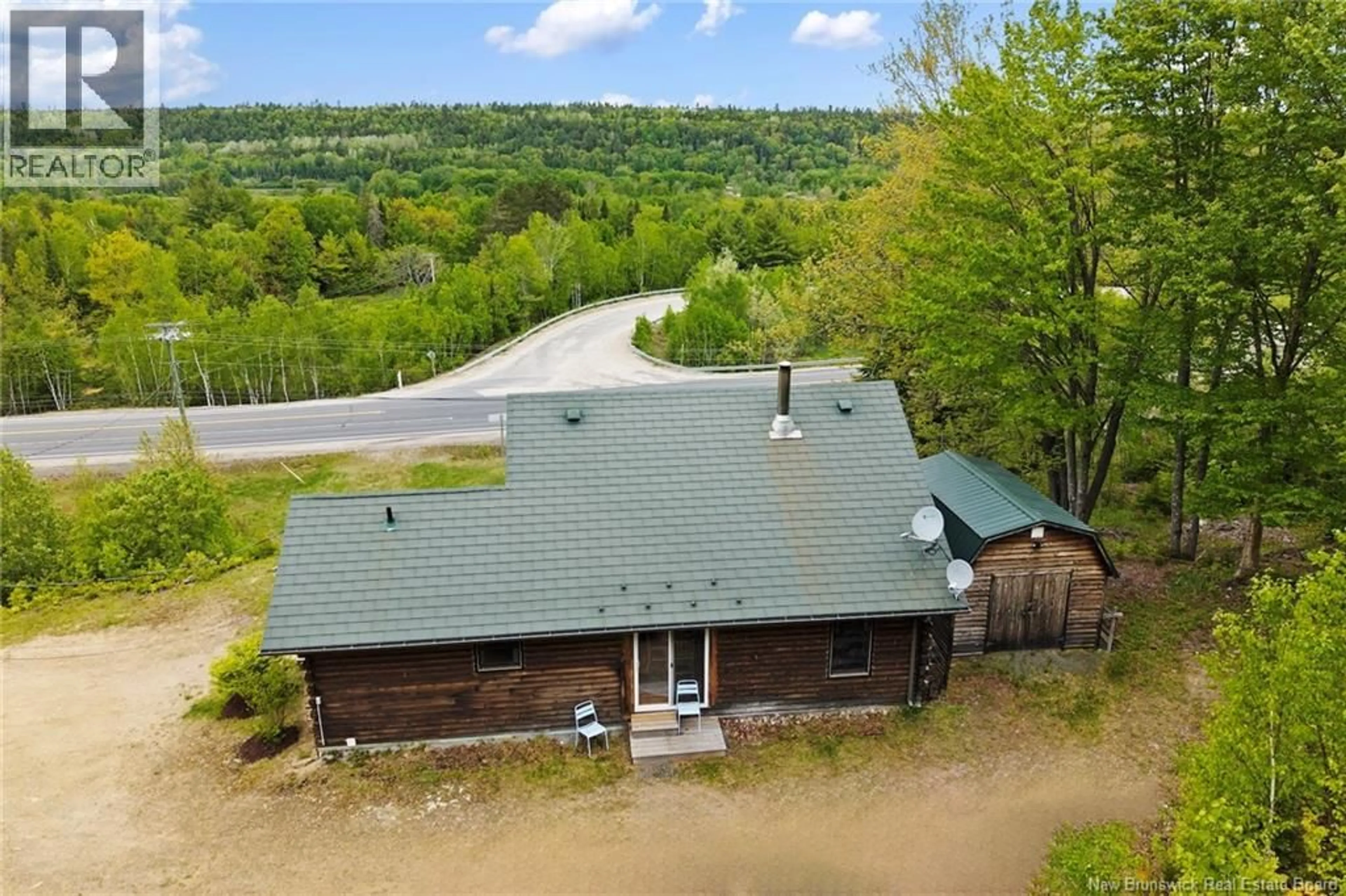 A pic from outside/outdoor area/front of a property/back of a property/a pic from drone, unknown for 6972 ROUTE 8 HWY, Ludlow New Brunswick E9C2P4