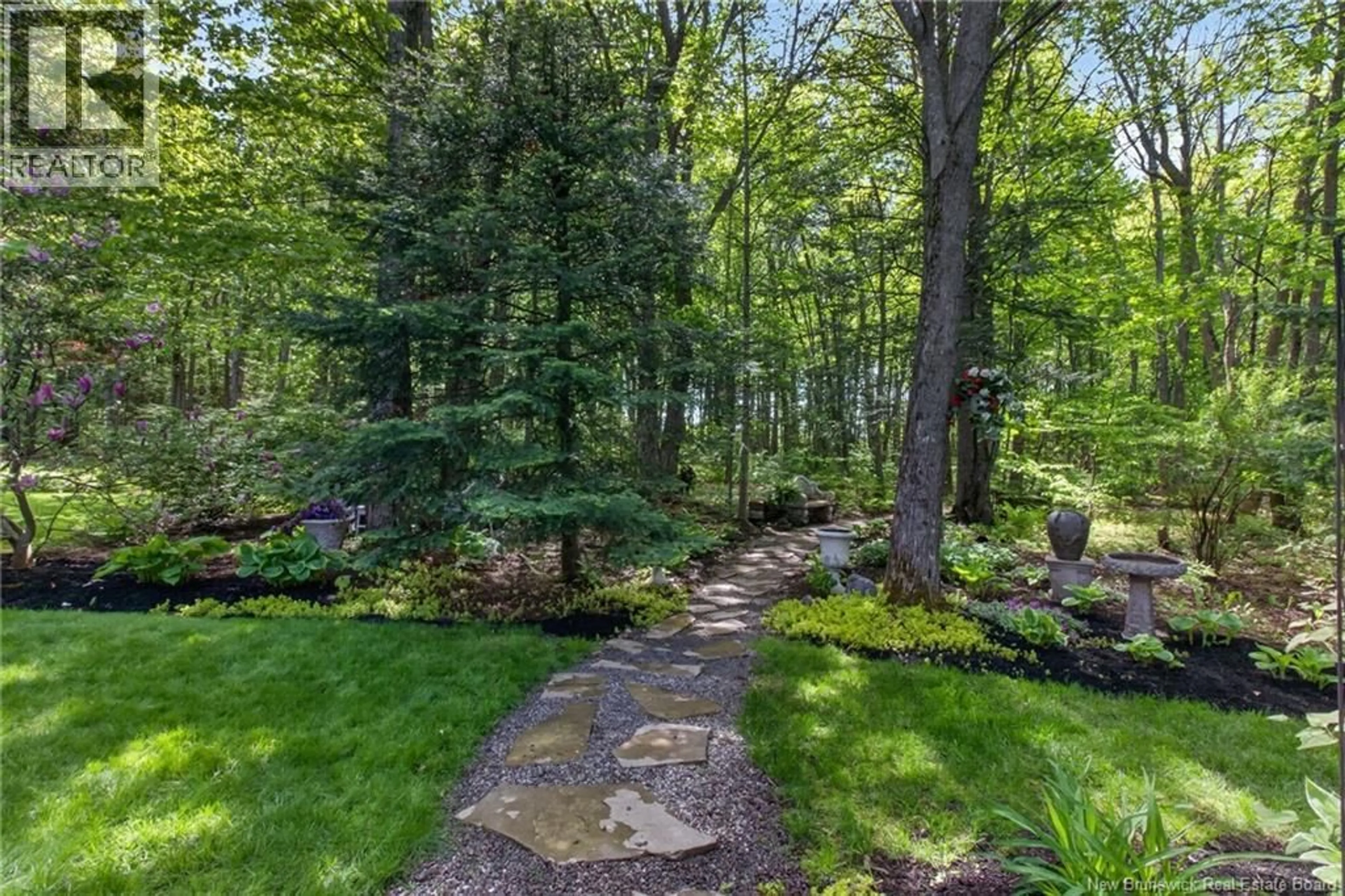 Patio, forest/trees view for 18 MOREWOOD, Moncton New Brunswick E1A6L6