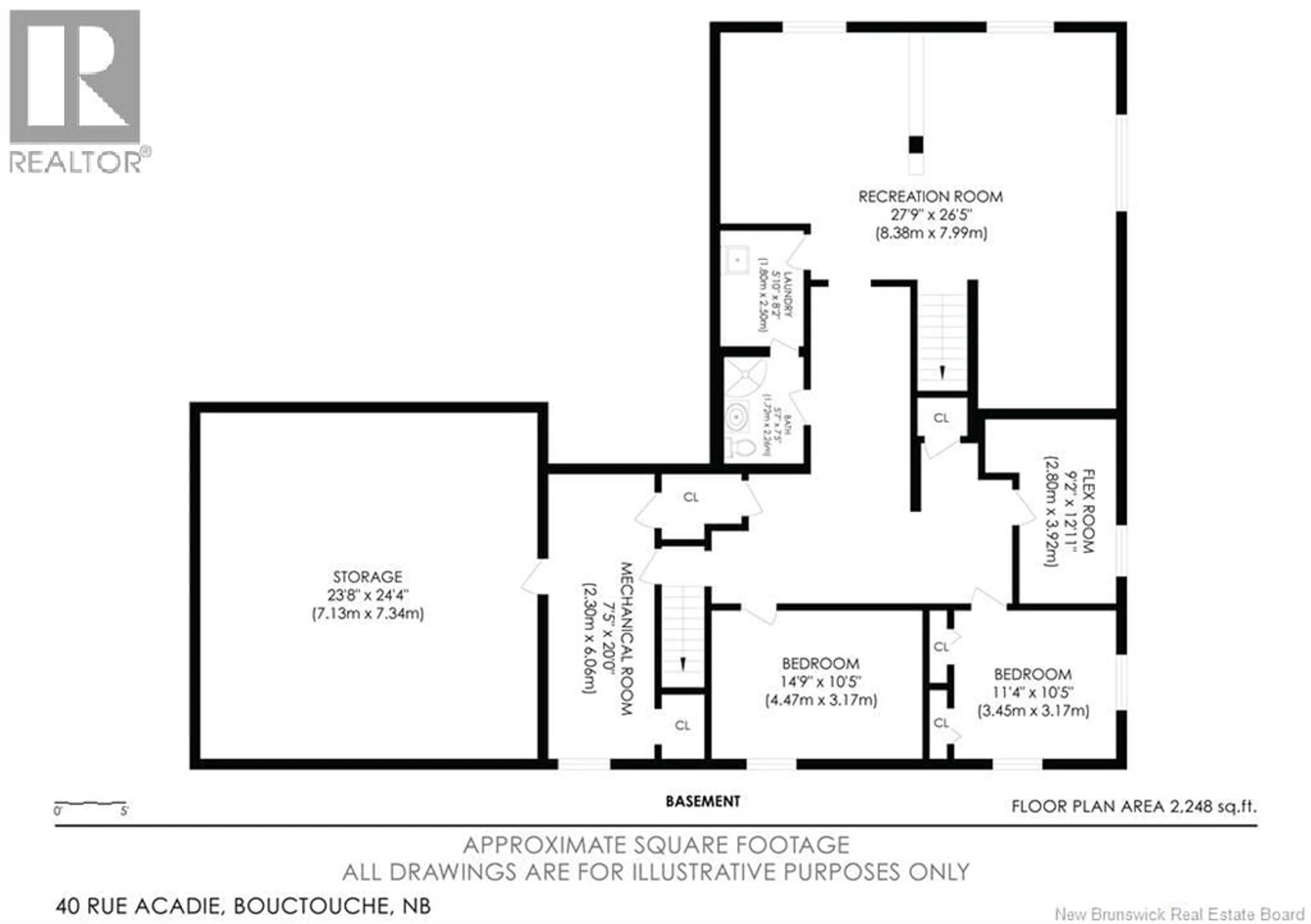 Floor plan for 40 ACADIE, Bouctouche New Brunswick E4S2T2