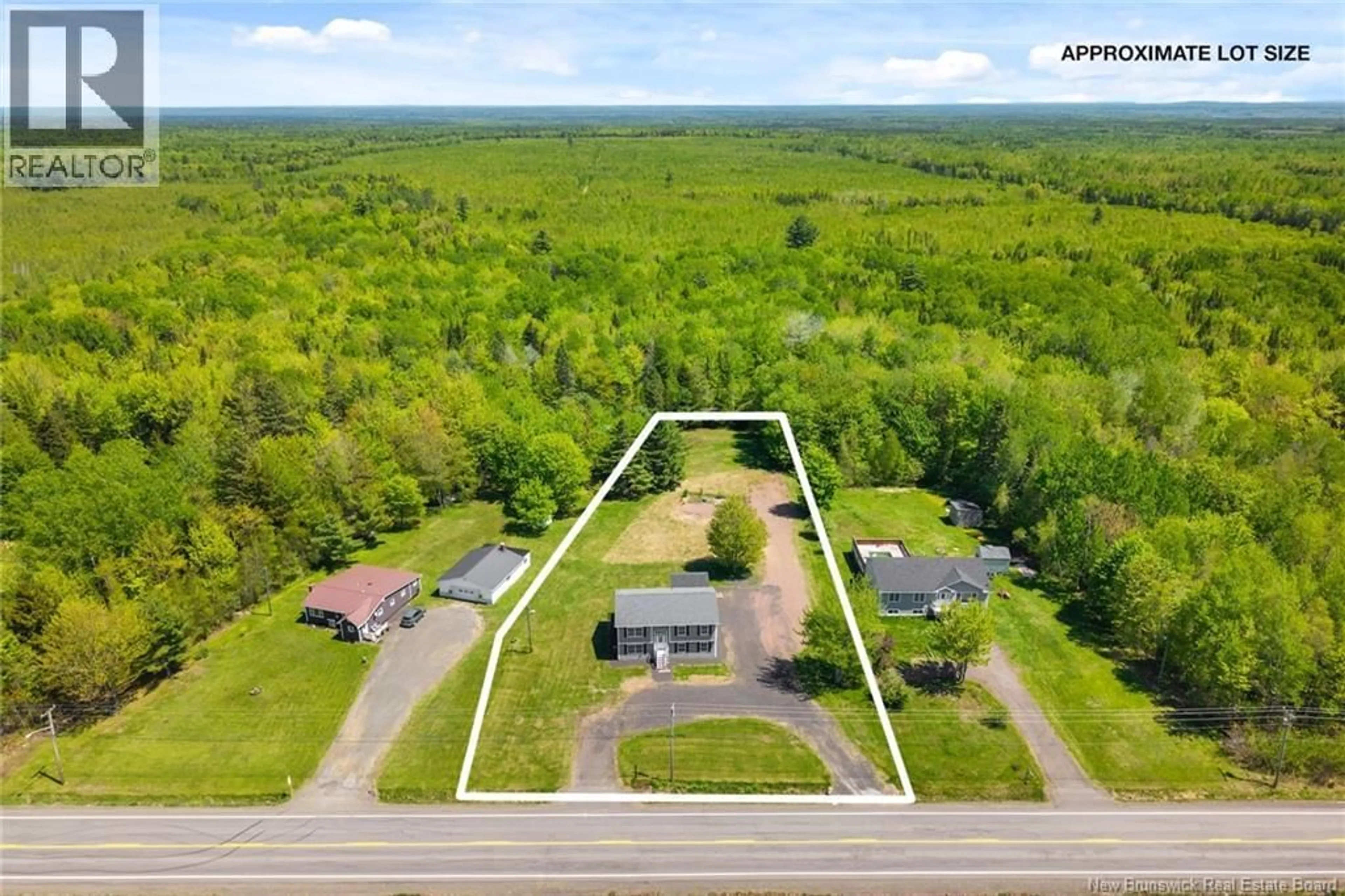 A pic from outside/outdoor area/front of a property/back of a property/a pic from drone, unknown for 5572 RTE 10, Hardwood Ridge New Brunswick E4A1A4