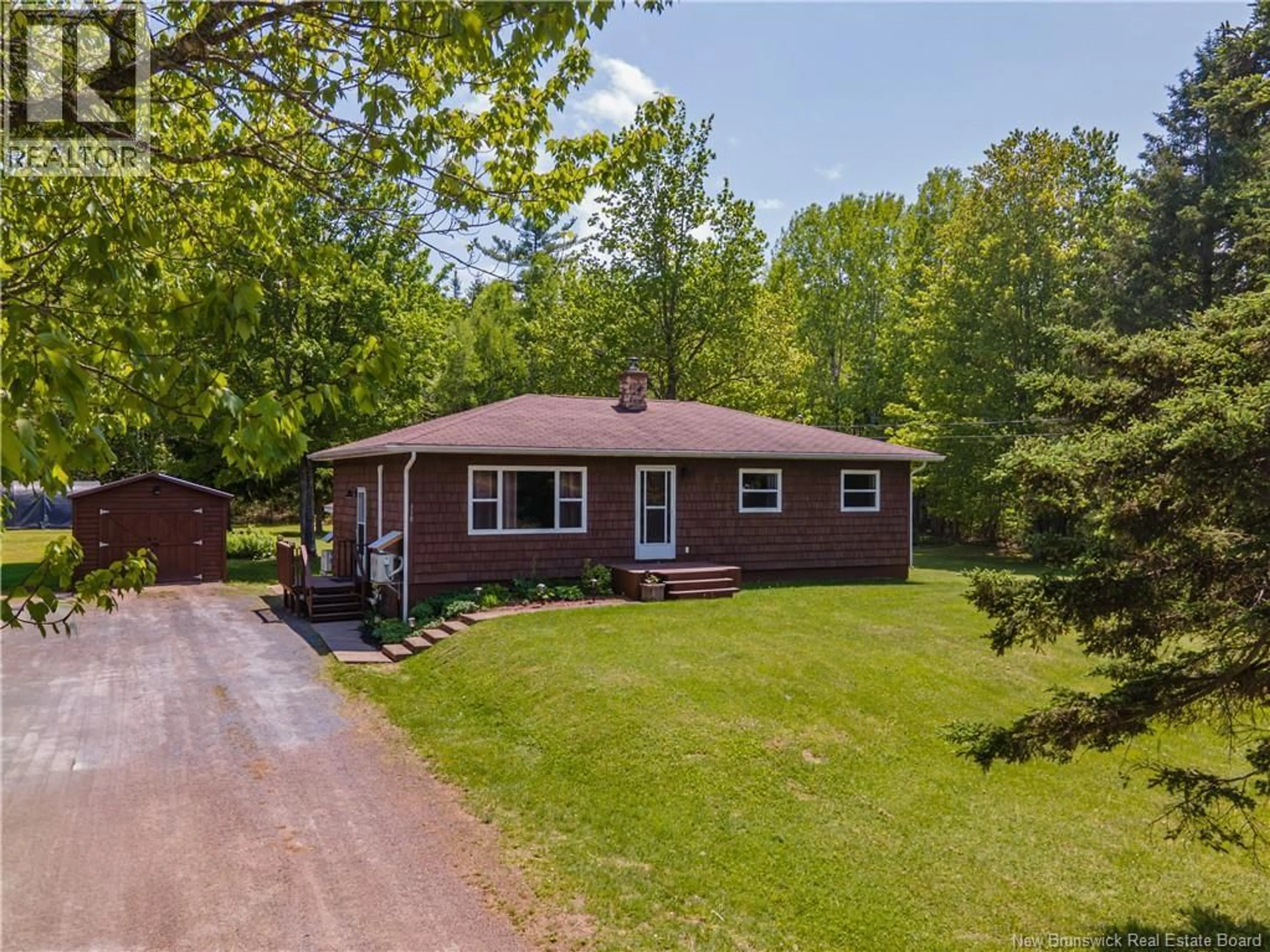 A pic from outside/outdoor area/front of a property/back of a property/a pic from drone, unknown for 118 KNIGHTVILLE ROAD, Smiths Creek New Brunswick E4G2N8