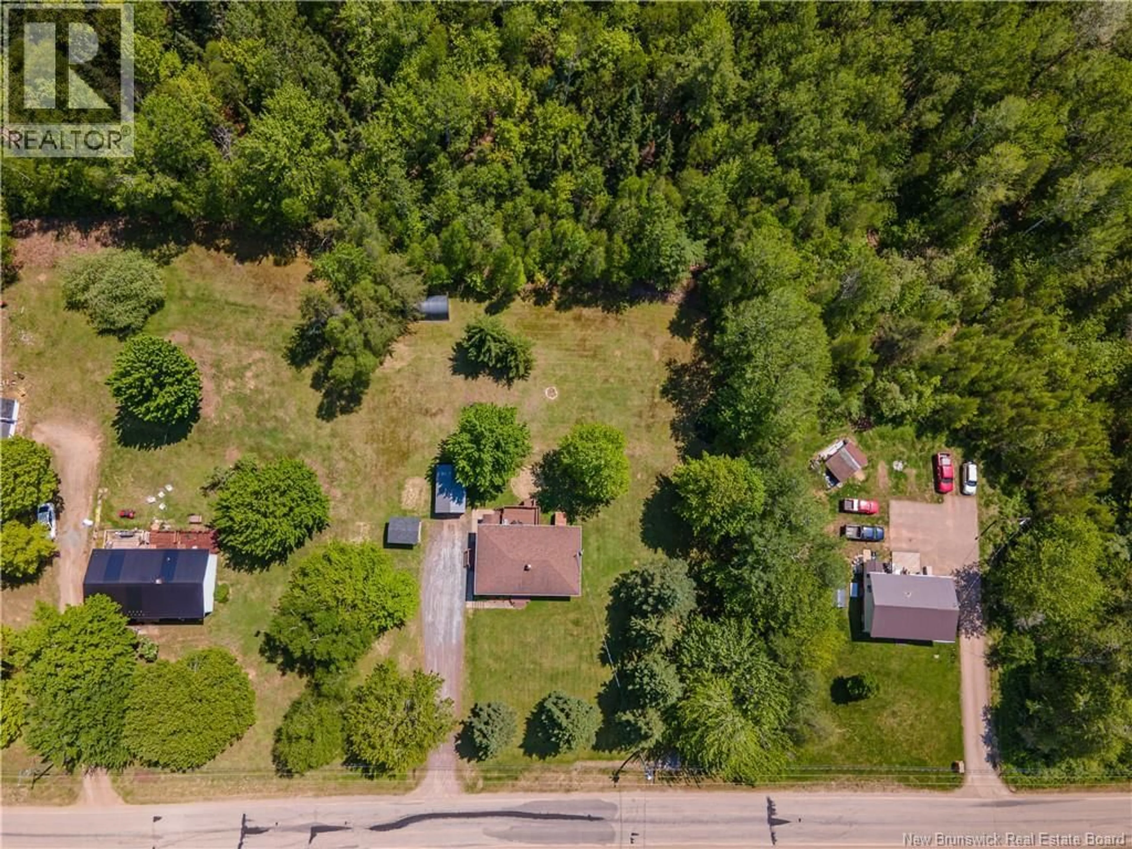 A pic from outside/outdoor area/front of a property/back of a property/a pic from drone, street for 118 KNIGHTVILLE ROAD, Smiths Creek New Brunswick E4G2N8