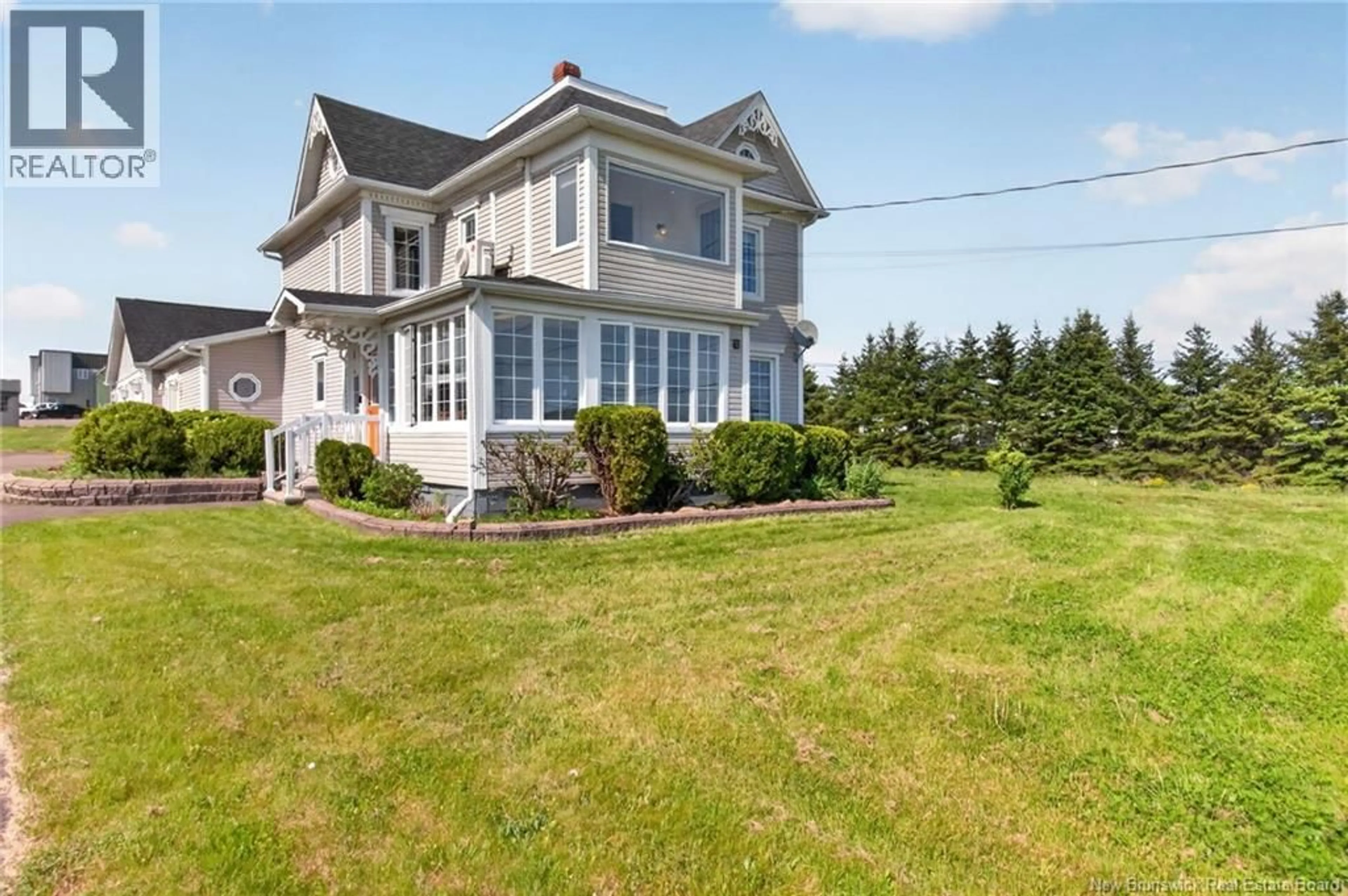 A pic from outside/outdoor area/front of a property/back of a property/a pic from drone, water/lake/river/ocean view for 589 ROUTE 535, Notre-Dame New Brunswick E4V2K4
