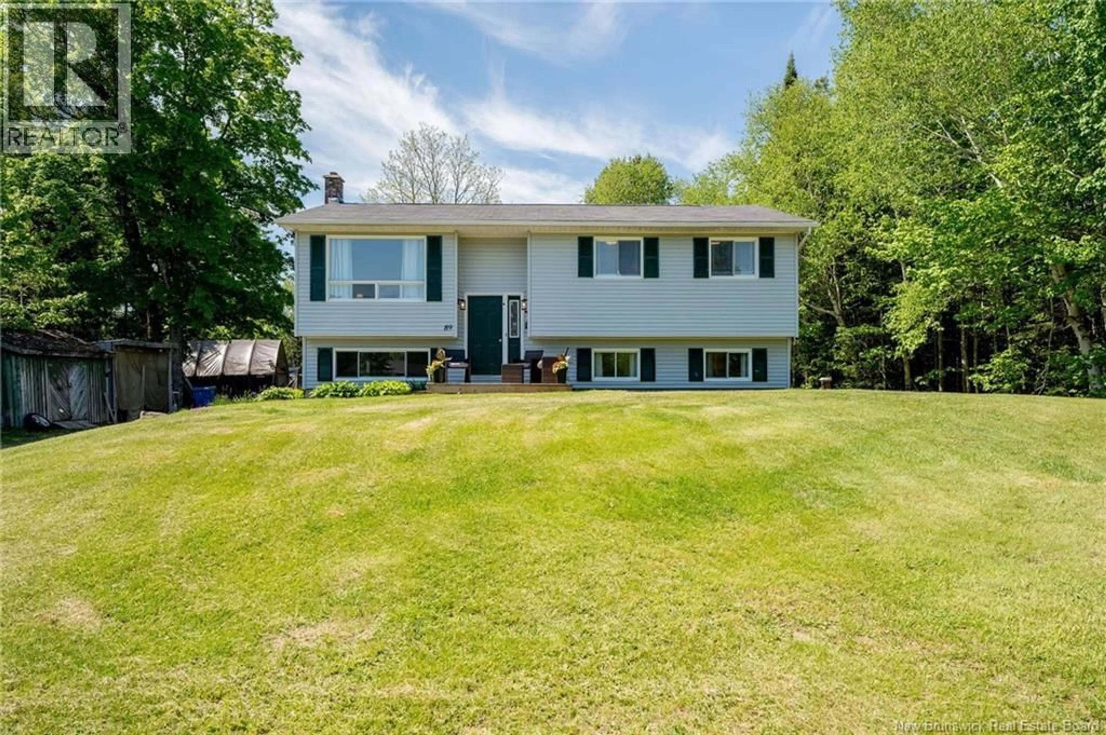 A pic from outside/outdoor area/front of a property/back of a property/a pic from drone, street for 89 SLIPP DRIVE, Mazerolle Settlement New Brunswick E3E2A5