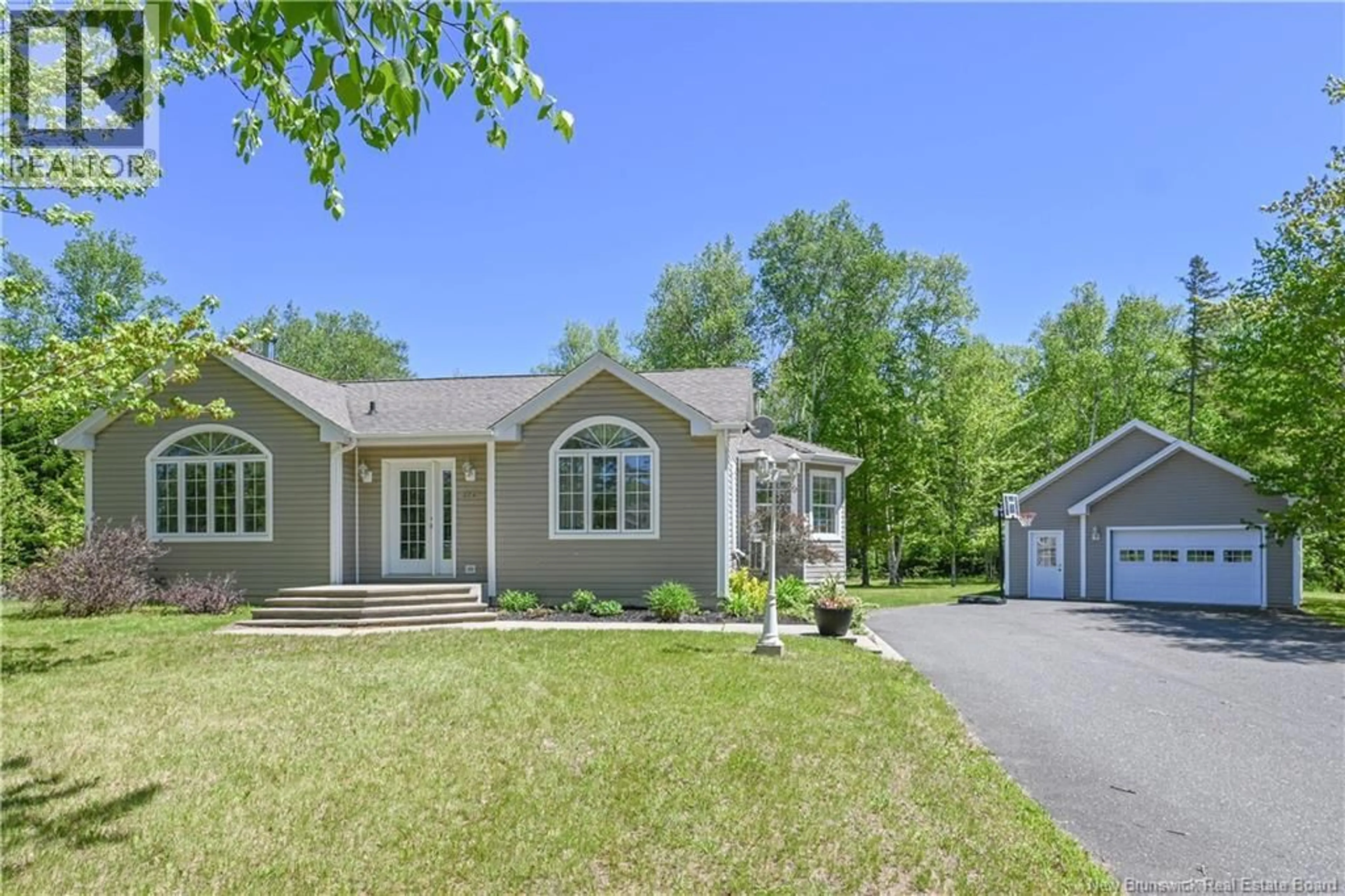 Home with vinyl exterior material, street for 374 DU BICENTENAIRE STREET, Bertrand New Brunswick E1W1G4