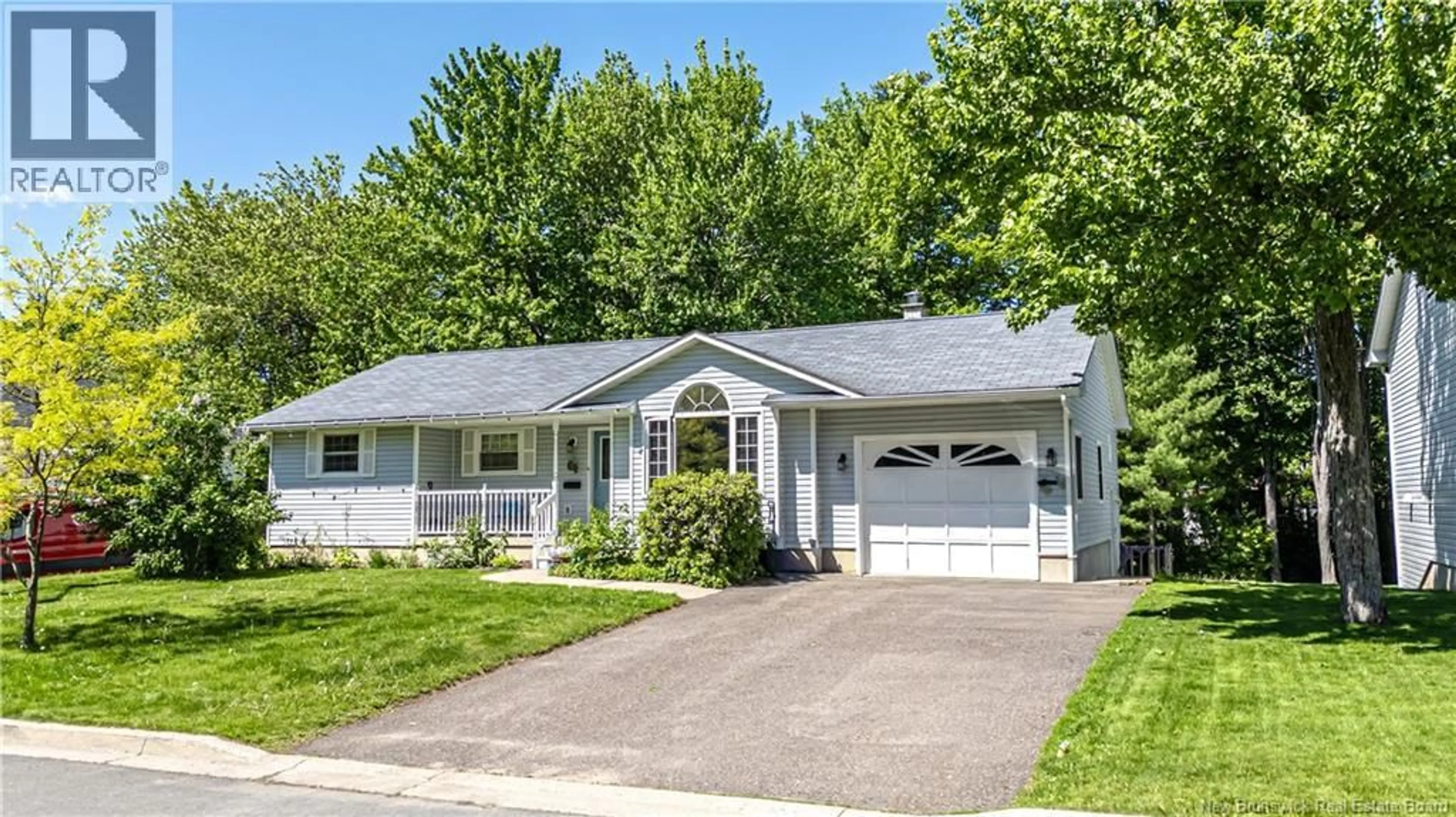 Home with vinyl exterior material, street for 22 ROSE COURT, Fredericton New Brunswick E3A5T9