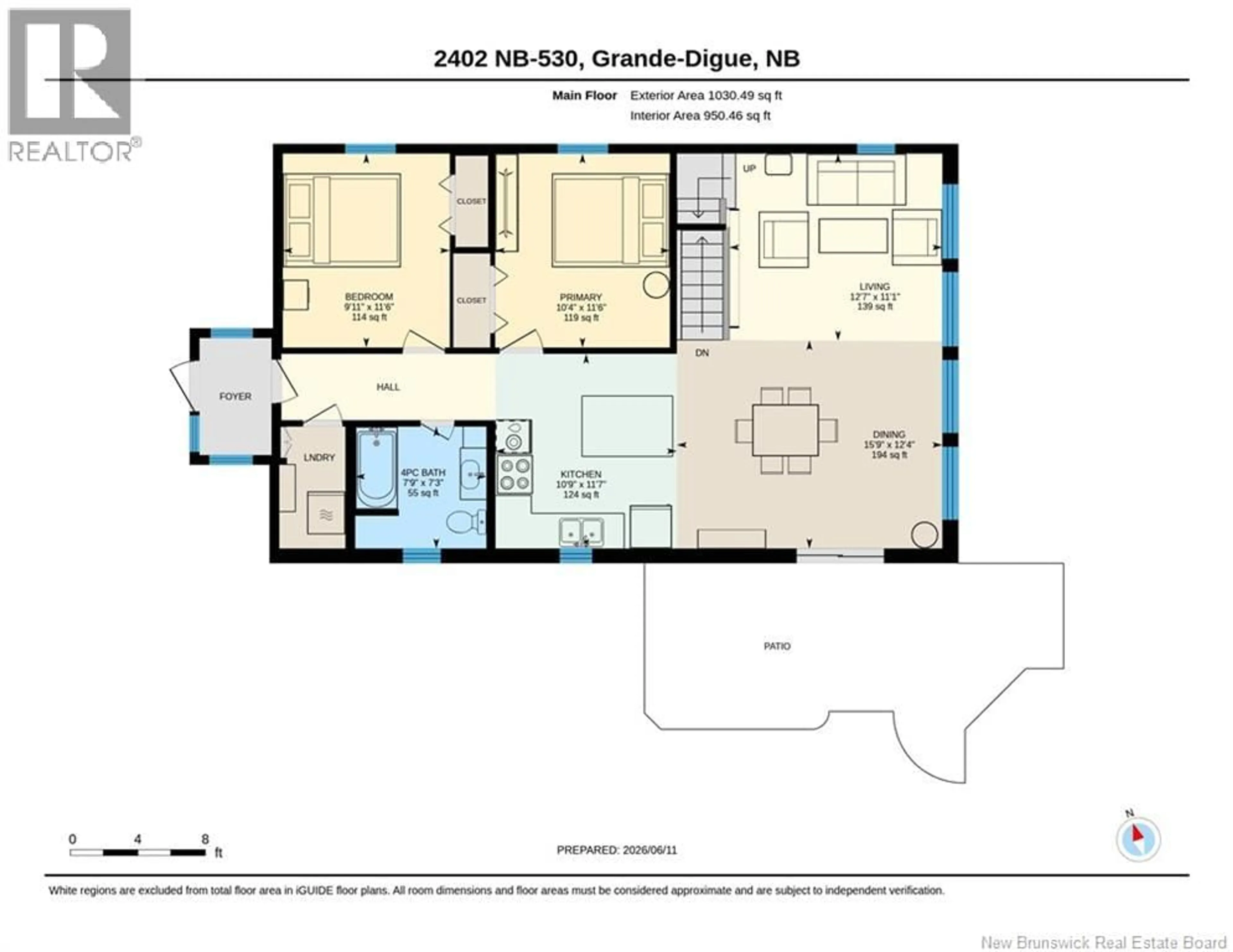 Floor plan for 2402 ROUTE 530, Grande-Digue New Brunswick E4R5M6