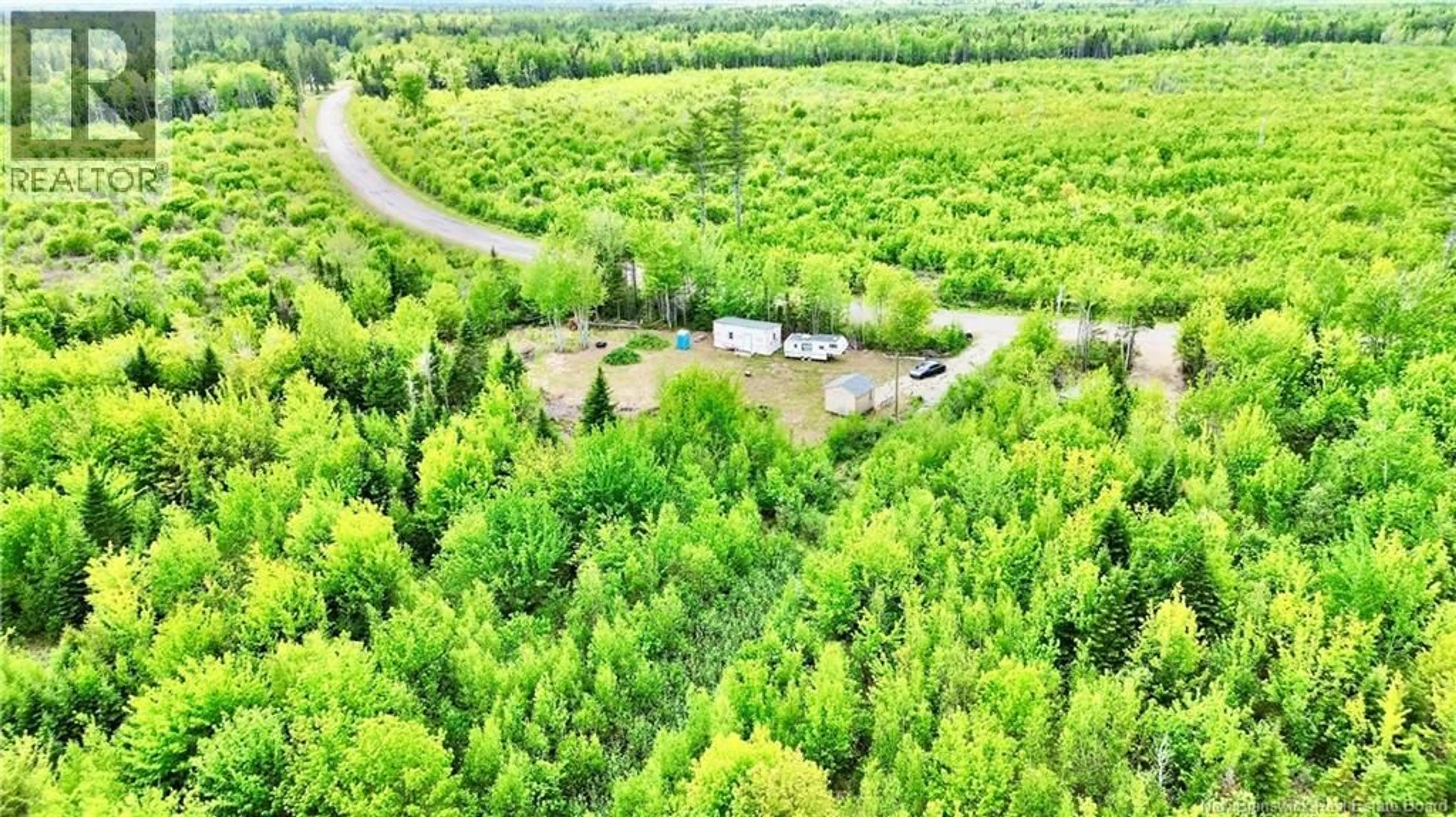 A pic from outside/outdoor area/front of a property/back of a property/a pic from drone, forest/trees view for 791 GALLOWAY ROAD, Galloway New Brunswick E4W2P6