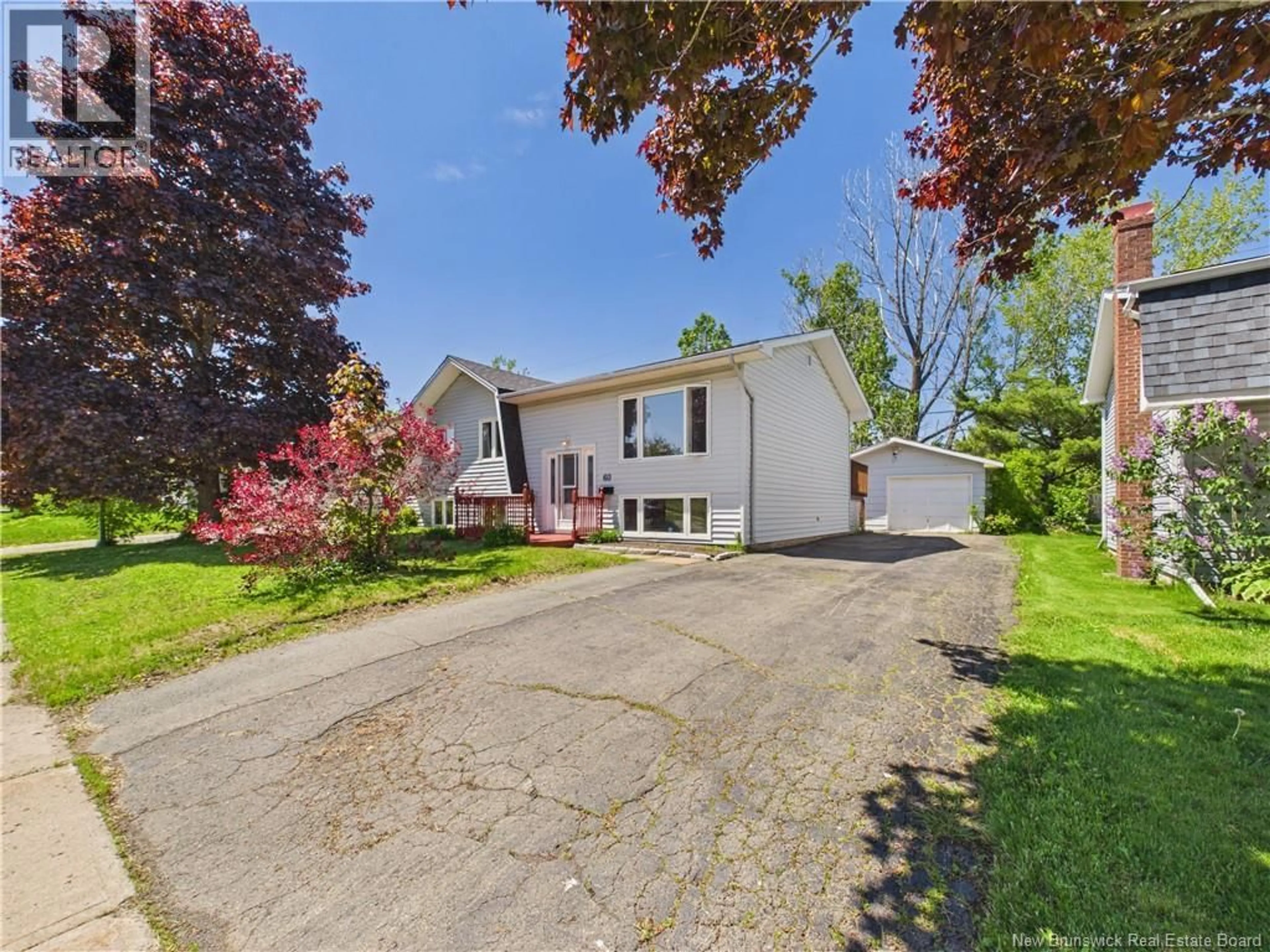A pic from outside/outdoor area/front of a property/back of a property/a pic from drone, street for 60 KNOX DRIVE, Moncton New Brunswick E1G1L8