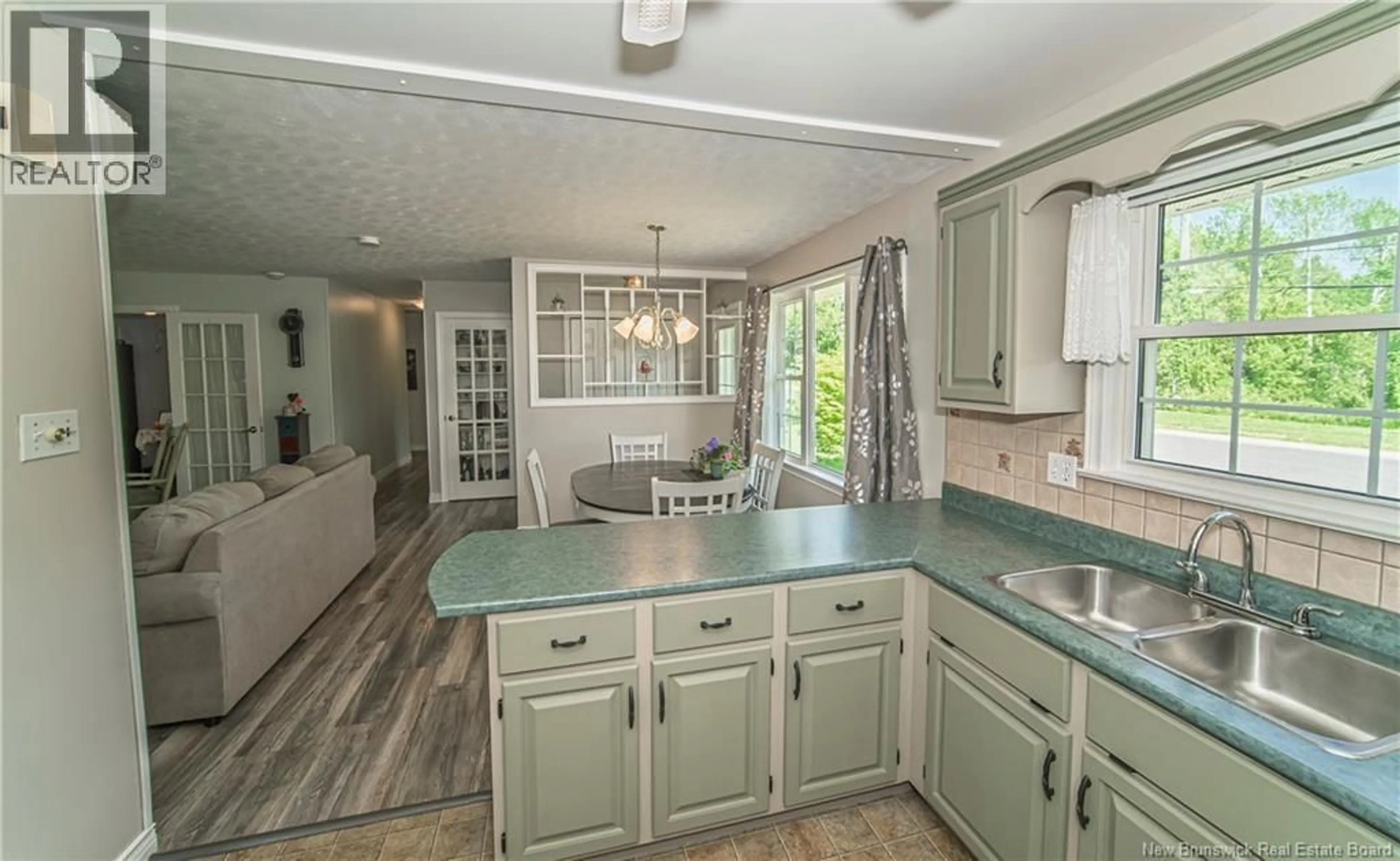 Open concept kitchen, ceramic/tile floor for 519 GARDINER STREET, Oromocto New Brunswick E2V1G5