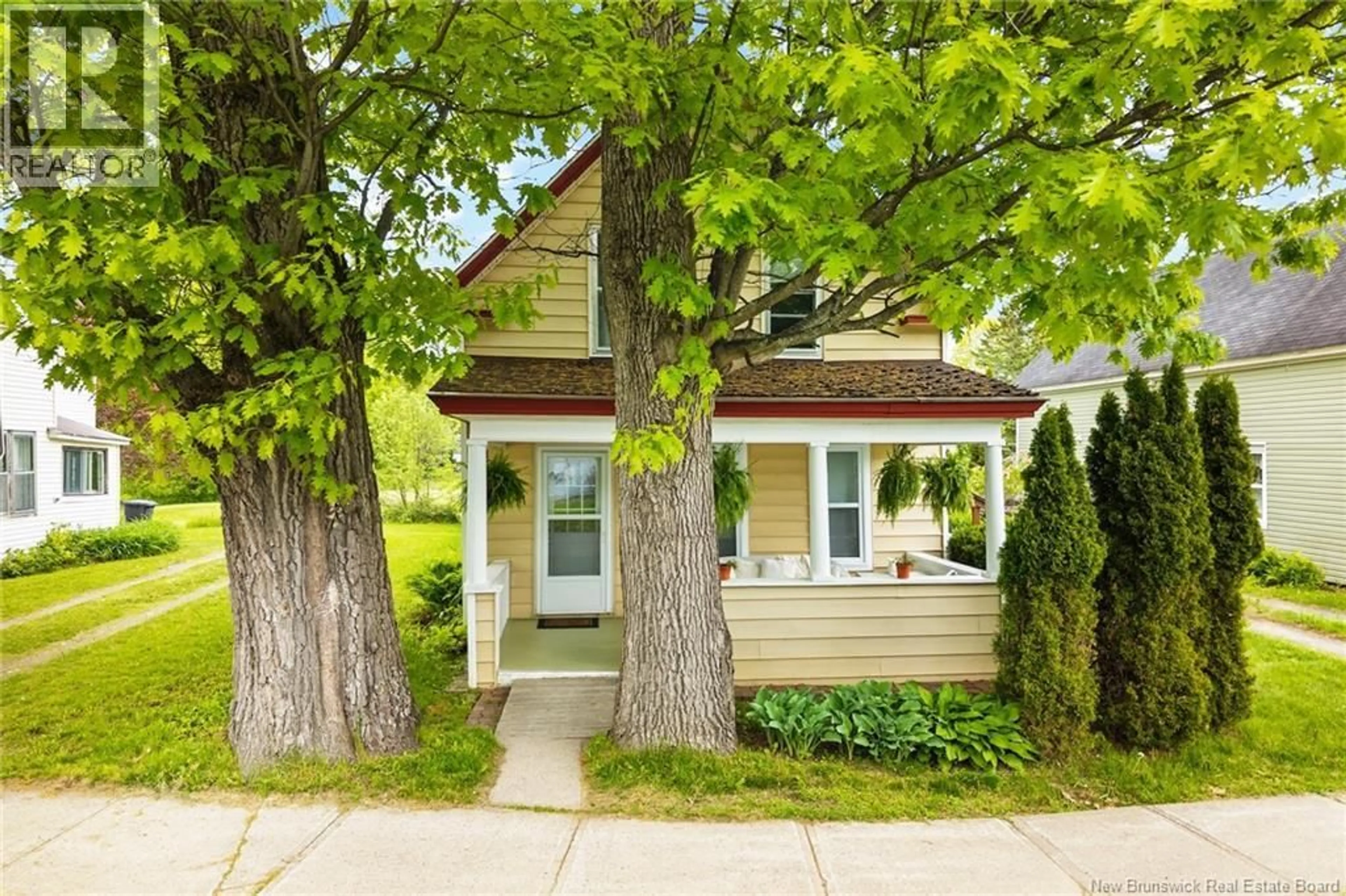 Home with vinyl exterior material, street for 19 CHARLES AVENUE, Fredericton New Brunswick E3A3S3