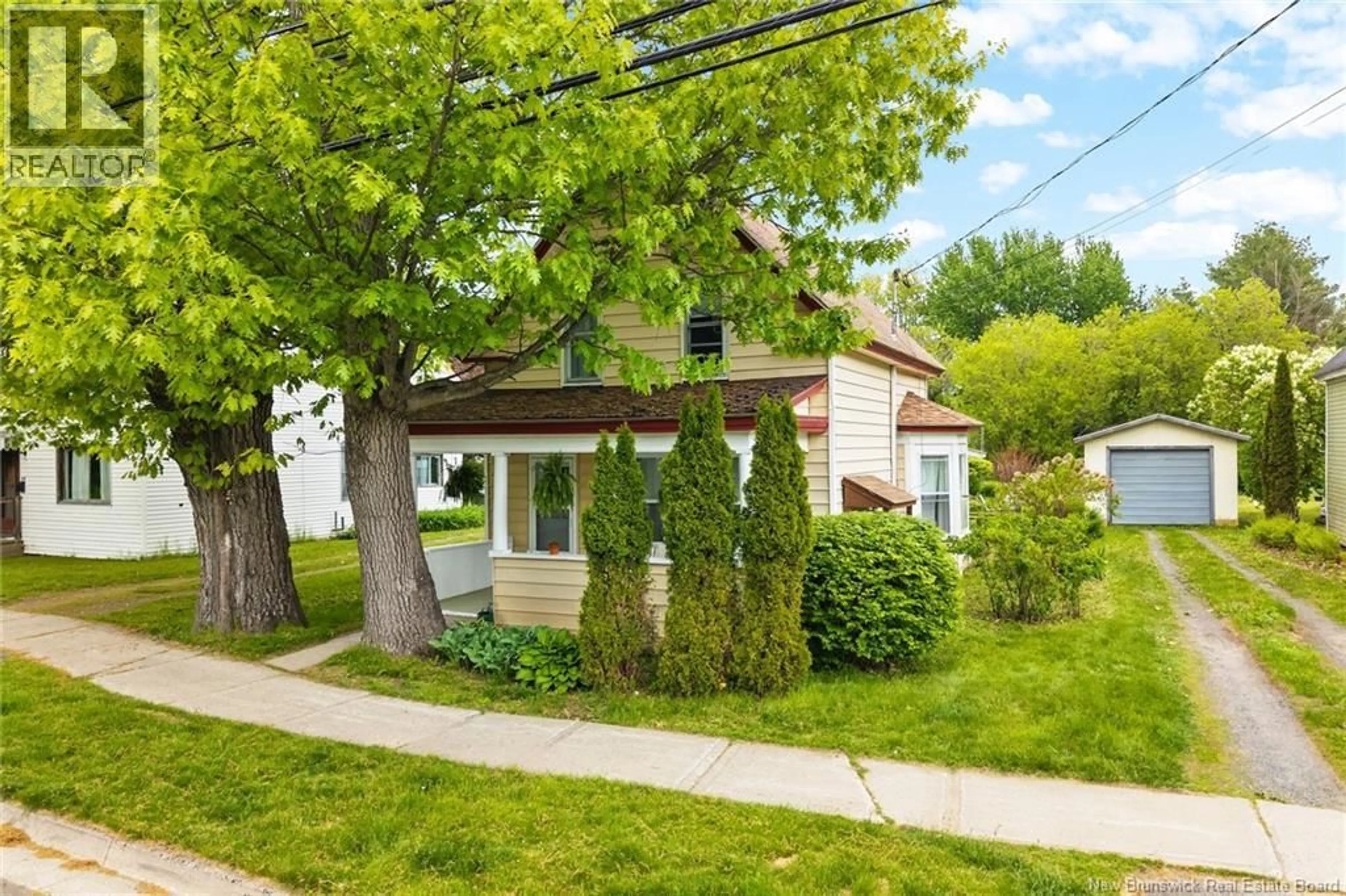Home with vinyl exterior material, street for 19 CHARLES AVENUE, Fredericton New Brunswick E3A3S3