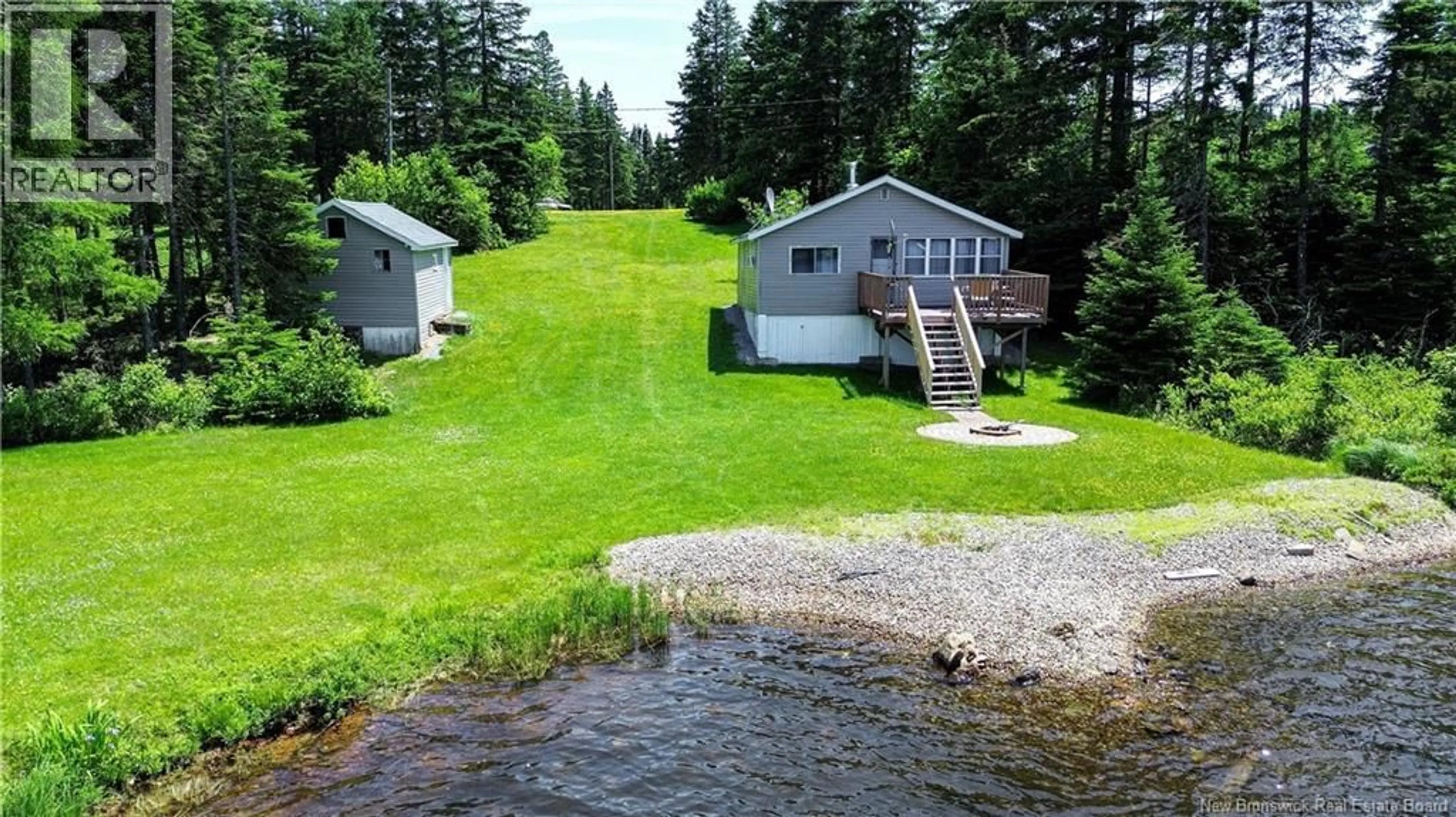 A pic from outside/outdoor area/front of a property/back of a property/a pic from drone, water/lake/river/ocean view for CONNELLY ROAD, Mechanic Settlement New Brunswick E4E4J9