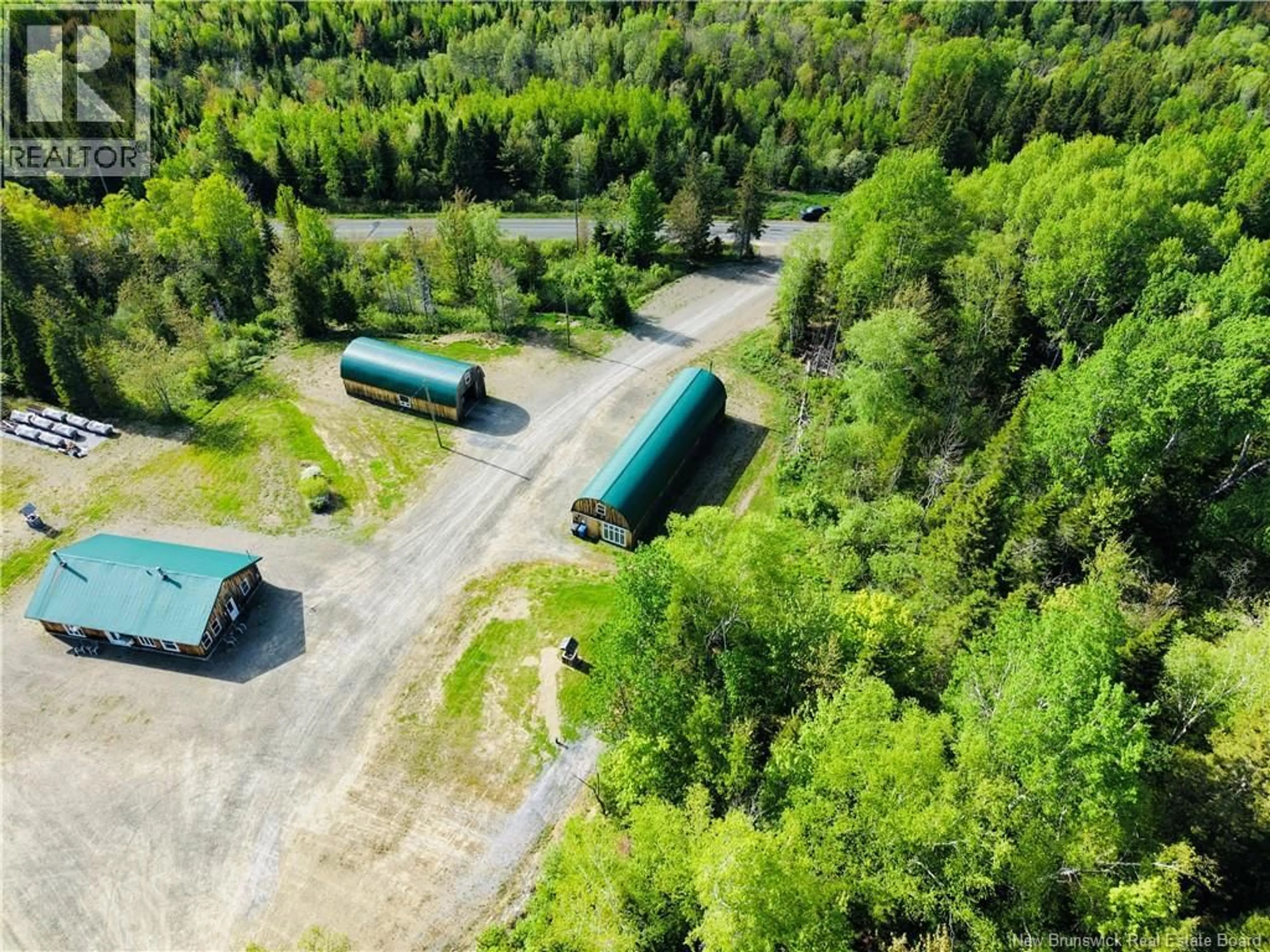 A pic from outside/outdoor area/front of a property/back of a property/a pic from drone, forest/trees view for 933 ST-MAURE ROAD, Saint-Maure New Brunswick E8E1M6