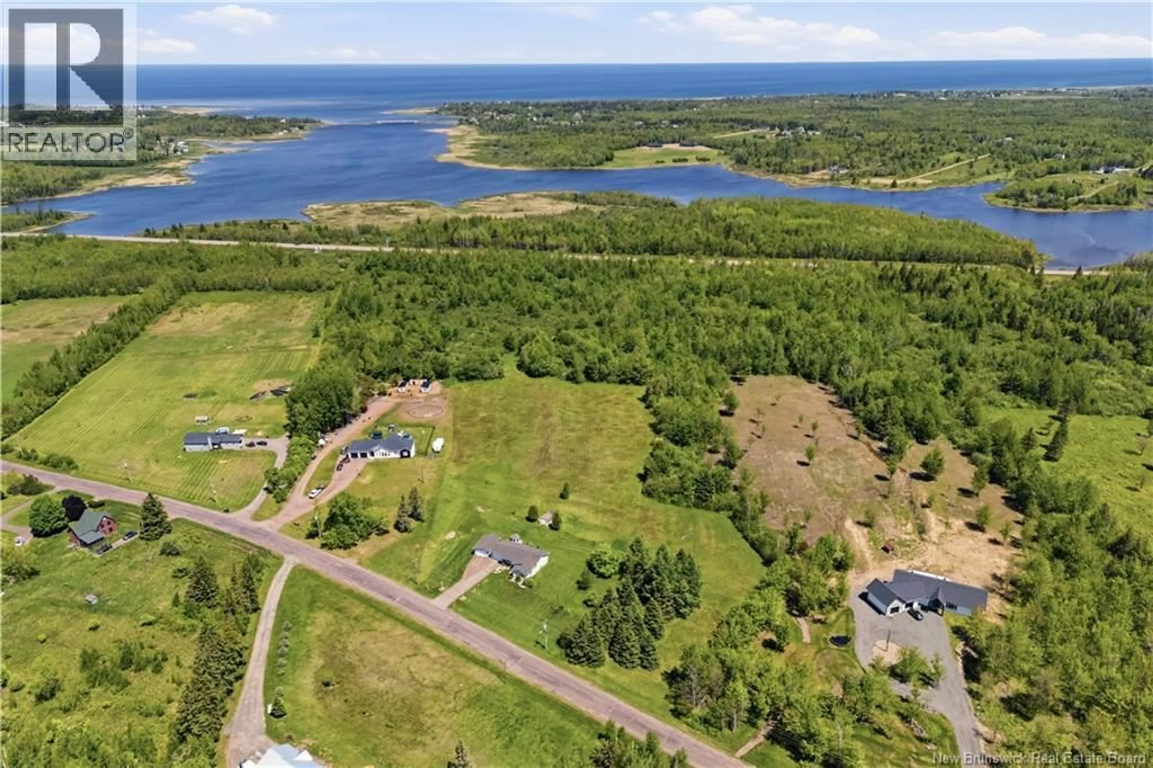 A pic from outside/outdoor area/front of a property/back of a property/a pic from drone, water/lake/river/ocean view for 294 CORMIER VILLAGE ROAD, Cormier Village New Brunswick E4P5W7