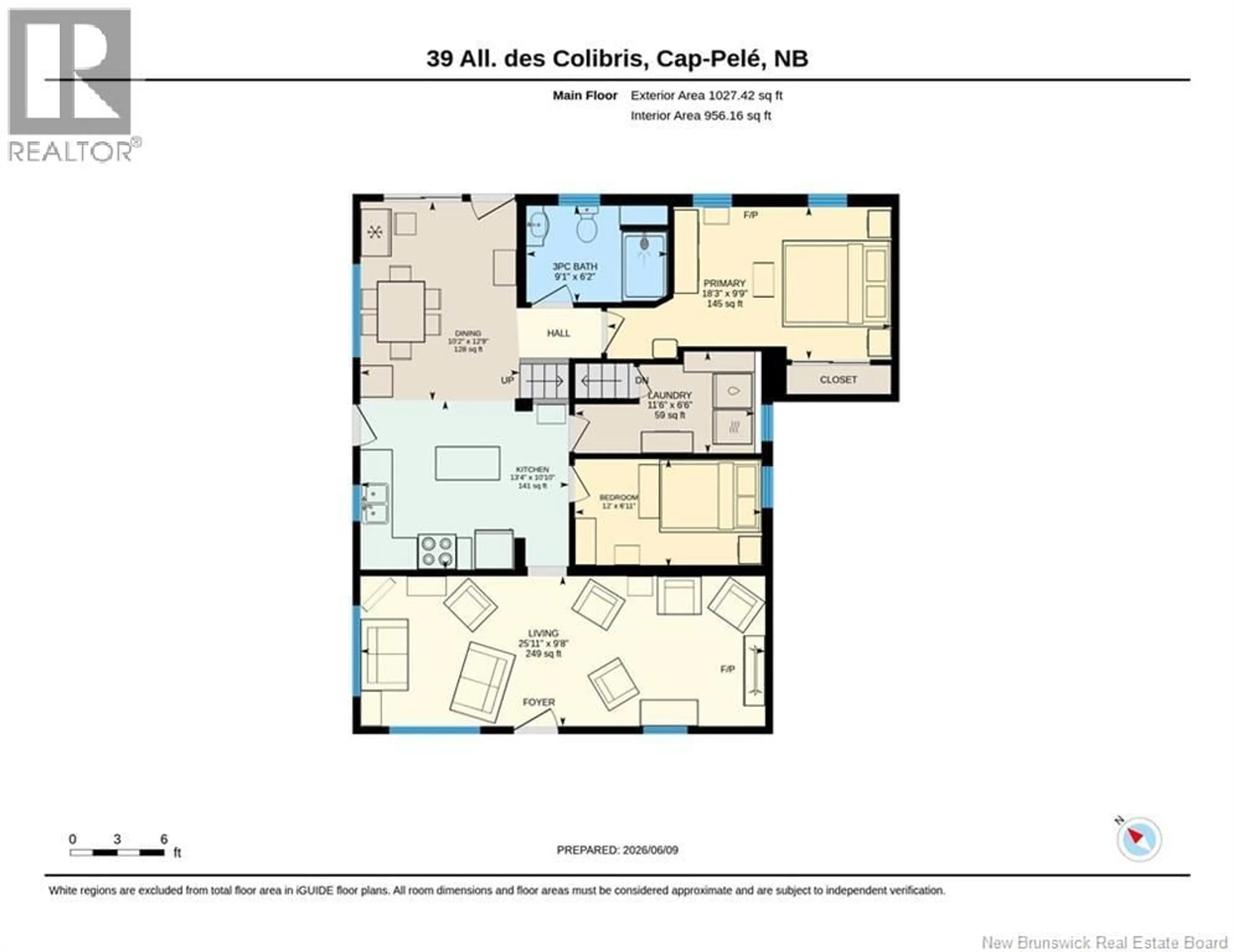 Floor plan for 39 ALLEE DES COLIBRIS, Bas Cap Pele New Brunswick E4N1L1