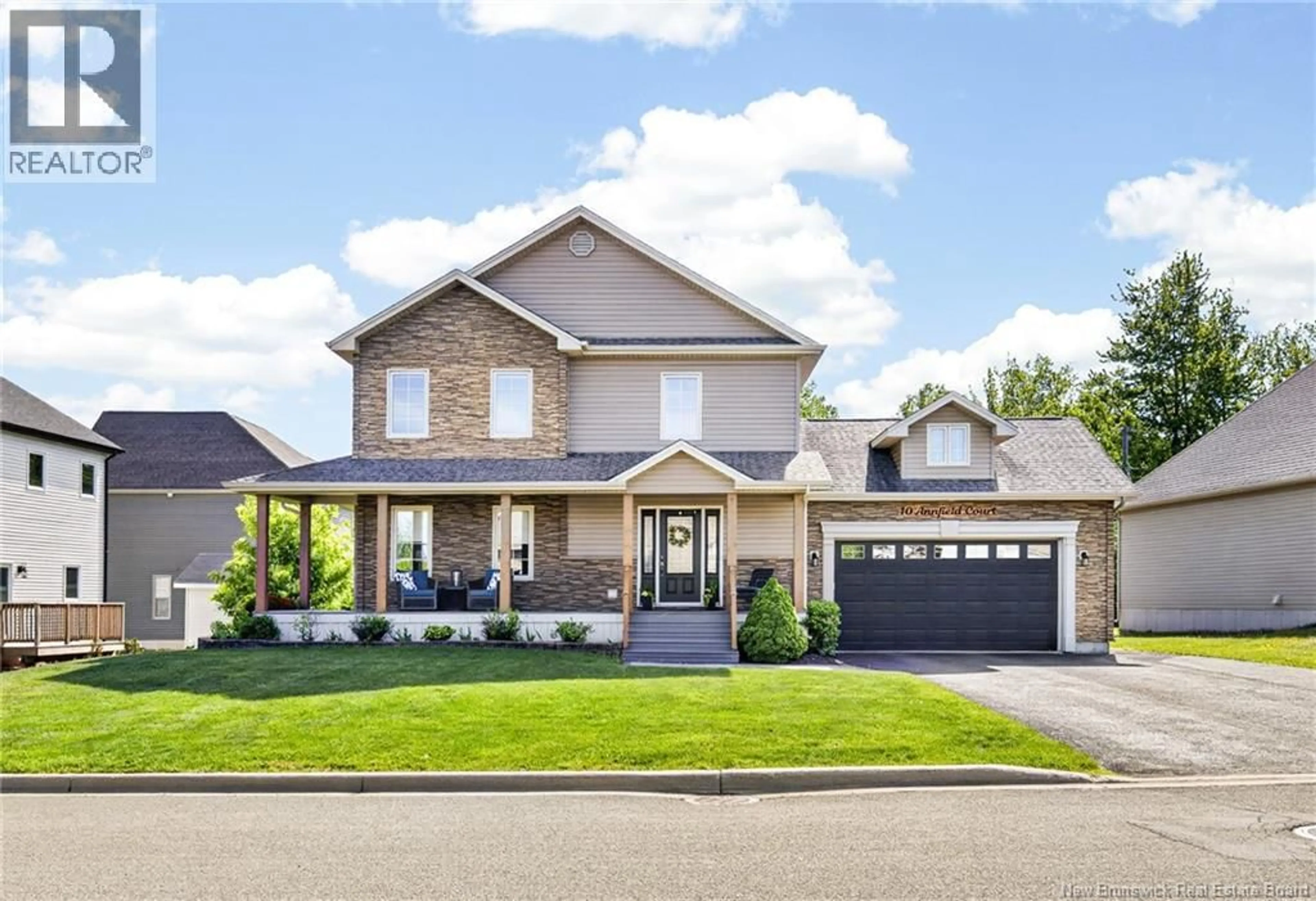 Home with brick exterior material, street for 10 ANNFIELD, Moncton New Brunswick E1G0N9