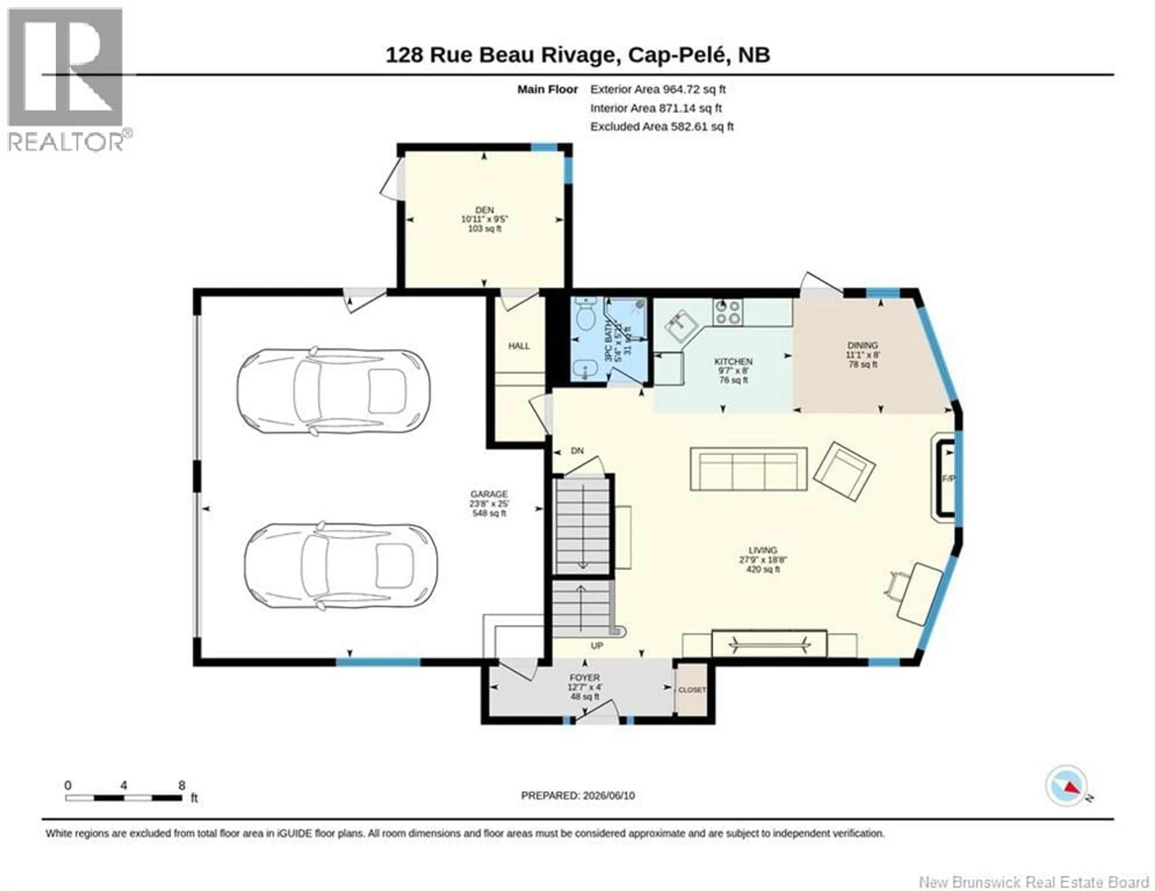 Floor plan for 128 BEAU RIVAGE DRIVE, Cap-Pelé New Brunswick E4N1M6